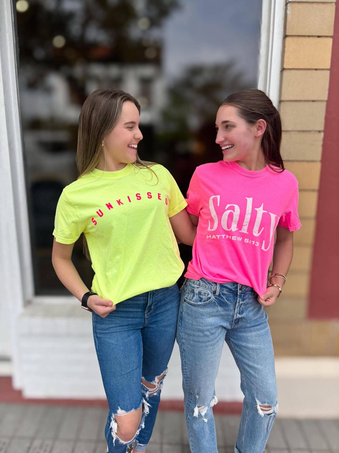Sunkissed Neon Yellow Bella Retro Summer Graphic Tee Unisex T-shirt, Sweatshirt, Hoodie, Long Sleeve Tee - T-Shirt, Sweatshirt, Hoodie