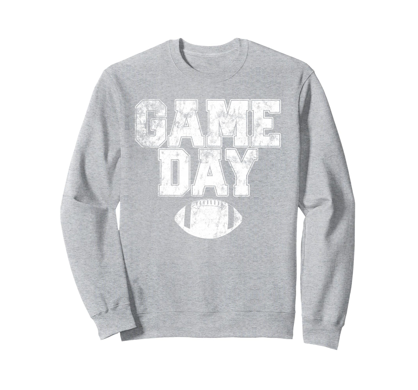 Football Day Game Distressed Mens Sweatshirt - Casual Everyday Wear Unisex - T-Shirt, Sweatshirt, Hoodie