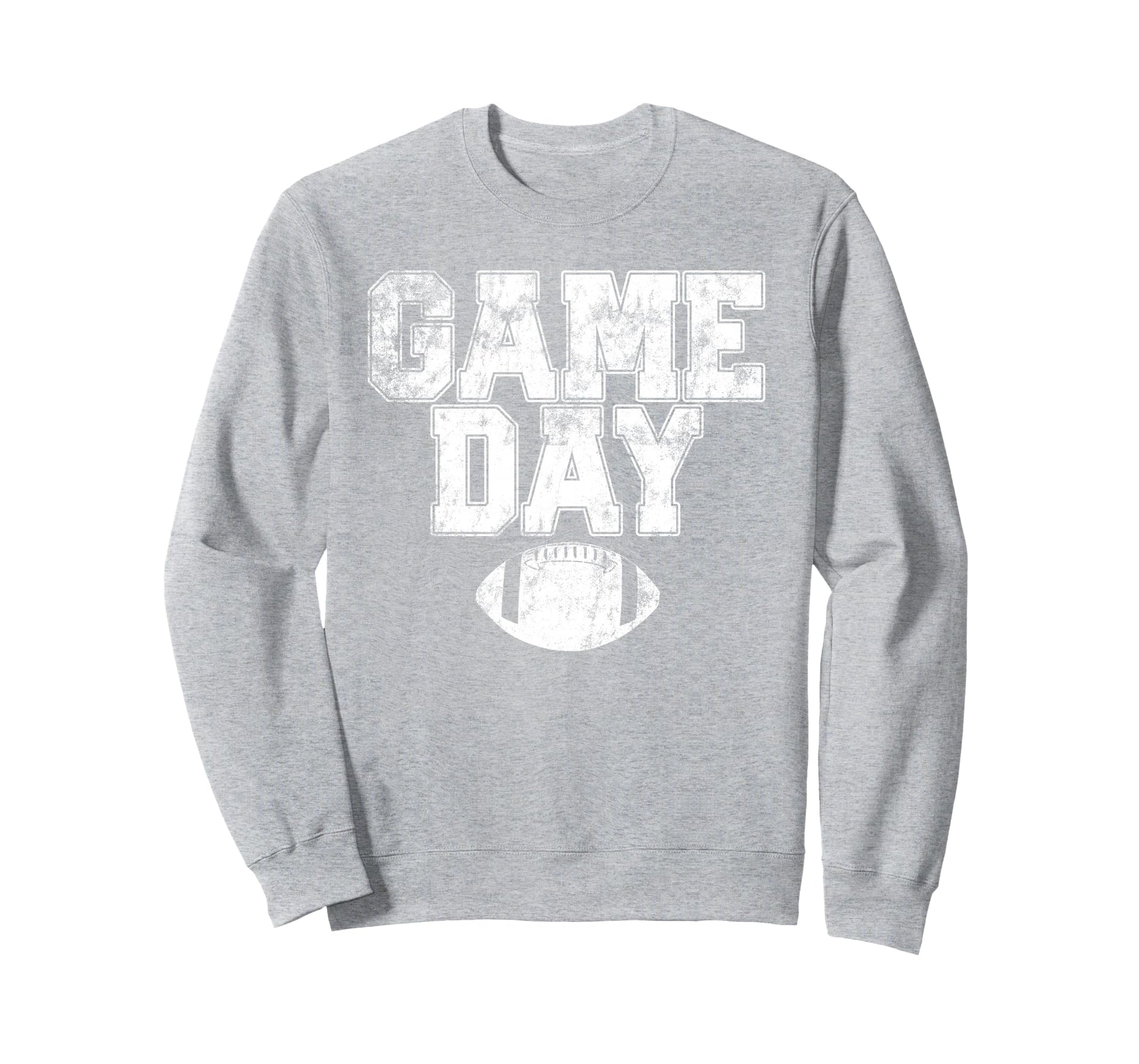 Football Day Game Distressed Mens Sweatshirt - Casual Everyday Wear Unisex - T-Shirt, Sweatshirt, Hoodie