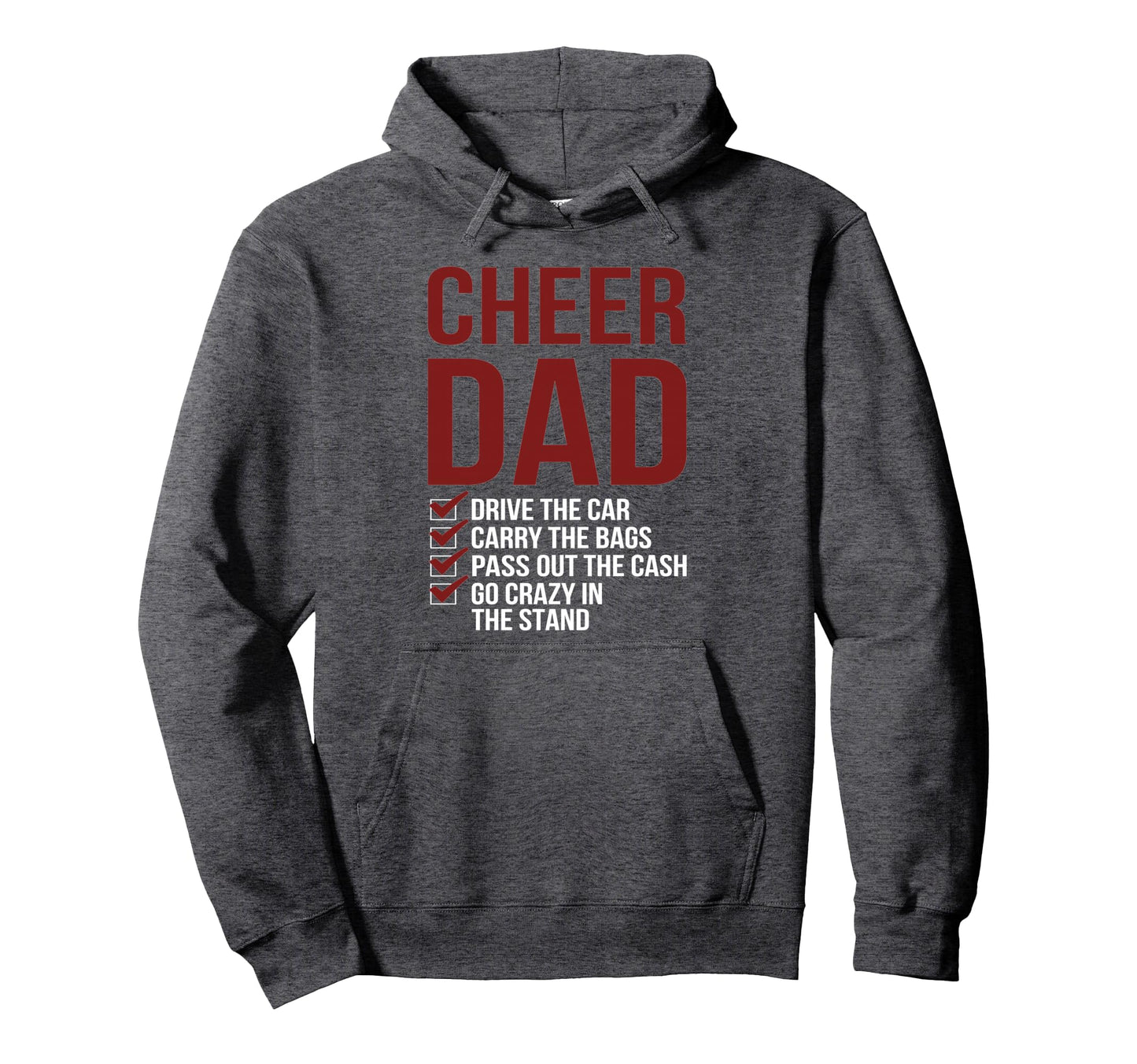 Cheer Dad Cheerleading Dad Hoodie - Fun Novelty Design Men Women - T-Shirt, Sweatshirt, Hoodie