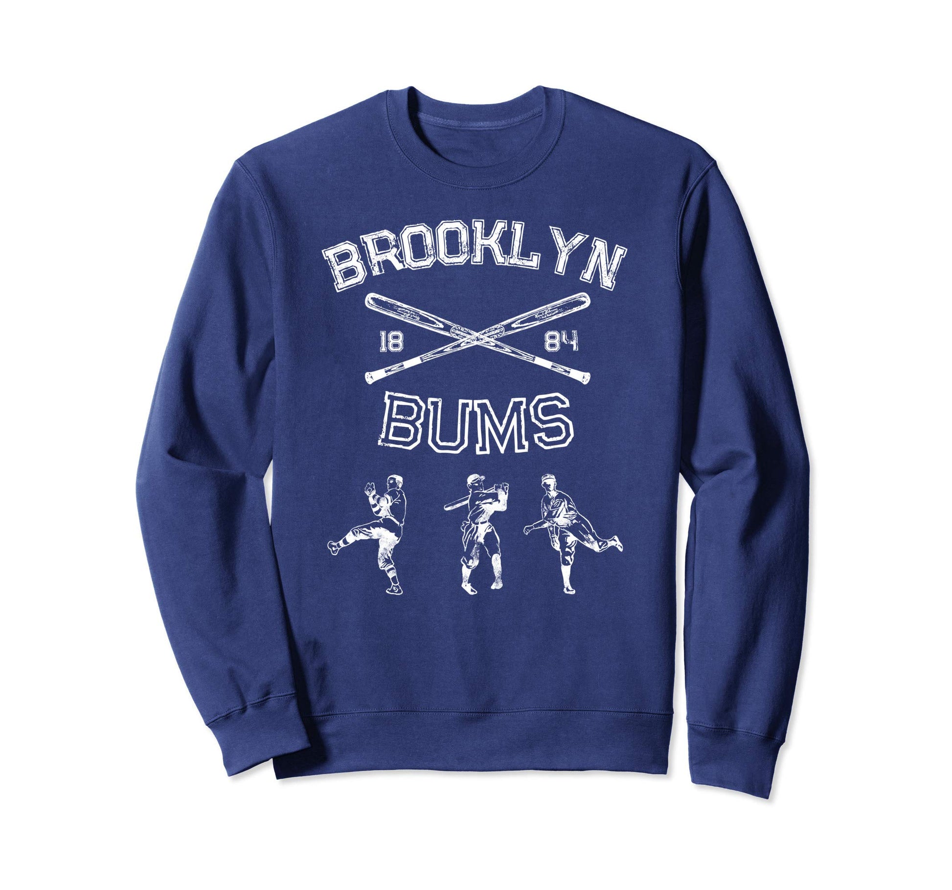 Brooklyn Bums New York Baseball Fan Sweatshirt - Graphic Print for Adults - T-Shirt, Sweatshirt, Hoodie