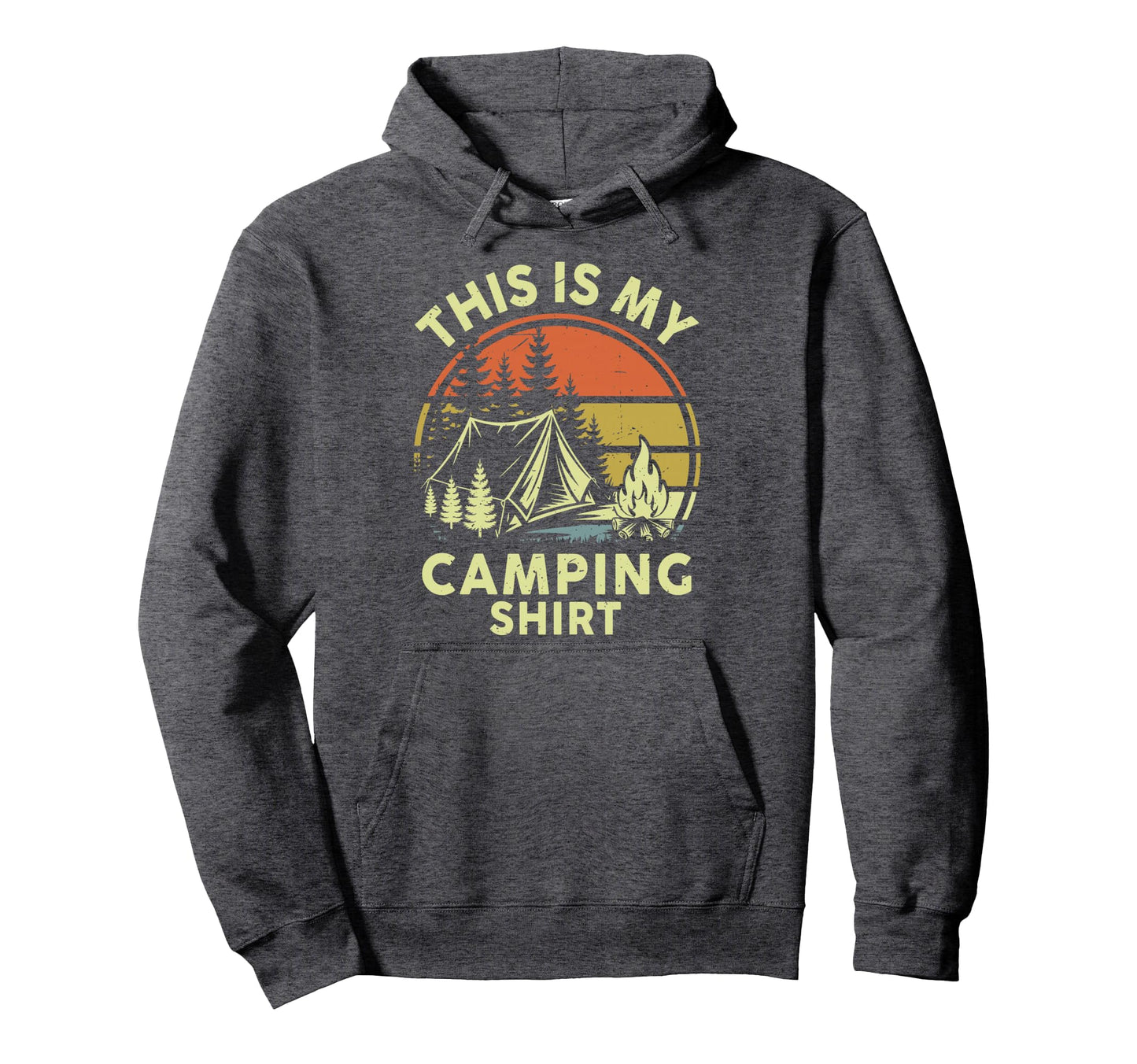This Is My Camping Funny Campfire Hoodie - Casual Everyday Wear Men Women - T-Shirt, Sweatshirt, Hoodie