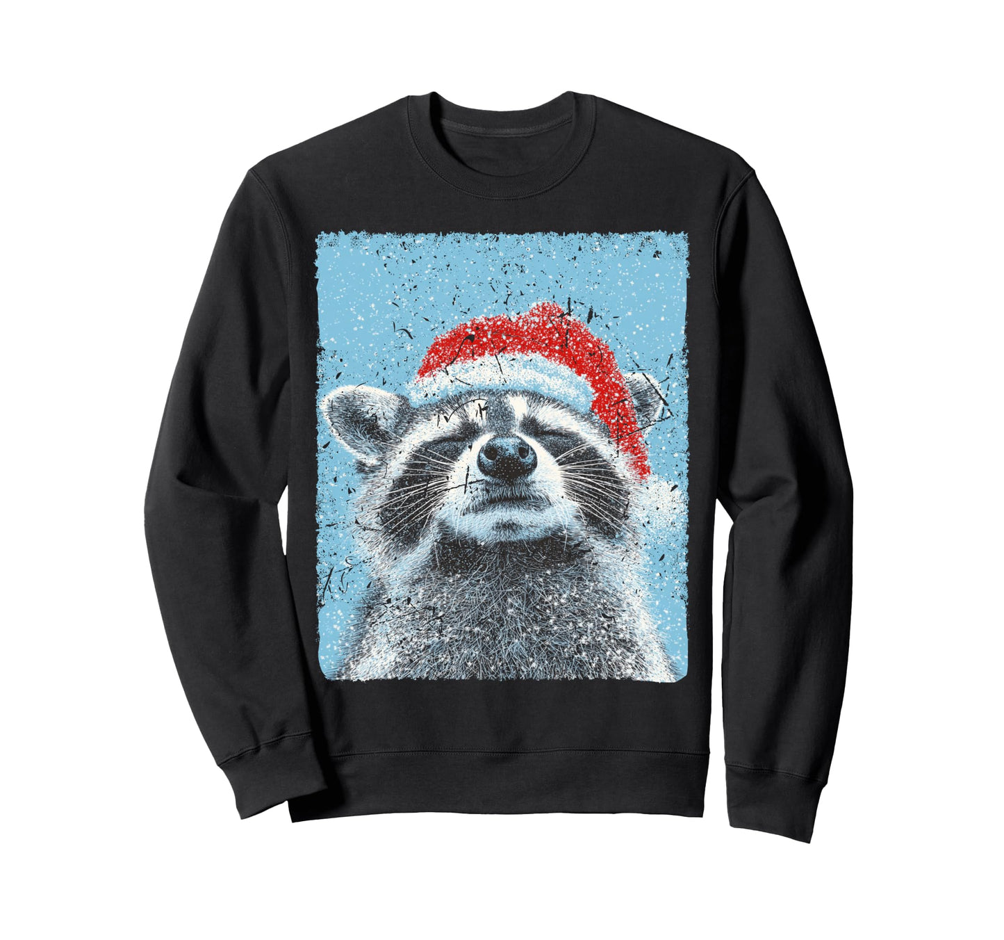 Pop Art Raccoon Winter Sweatshirt - Streetwear Style Unisex - T-Shirt, Sweatshirt, Hoodie