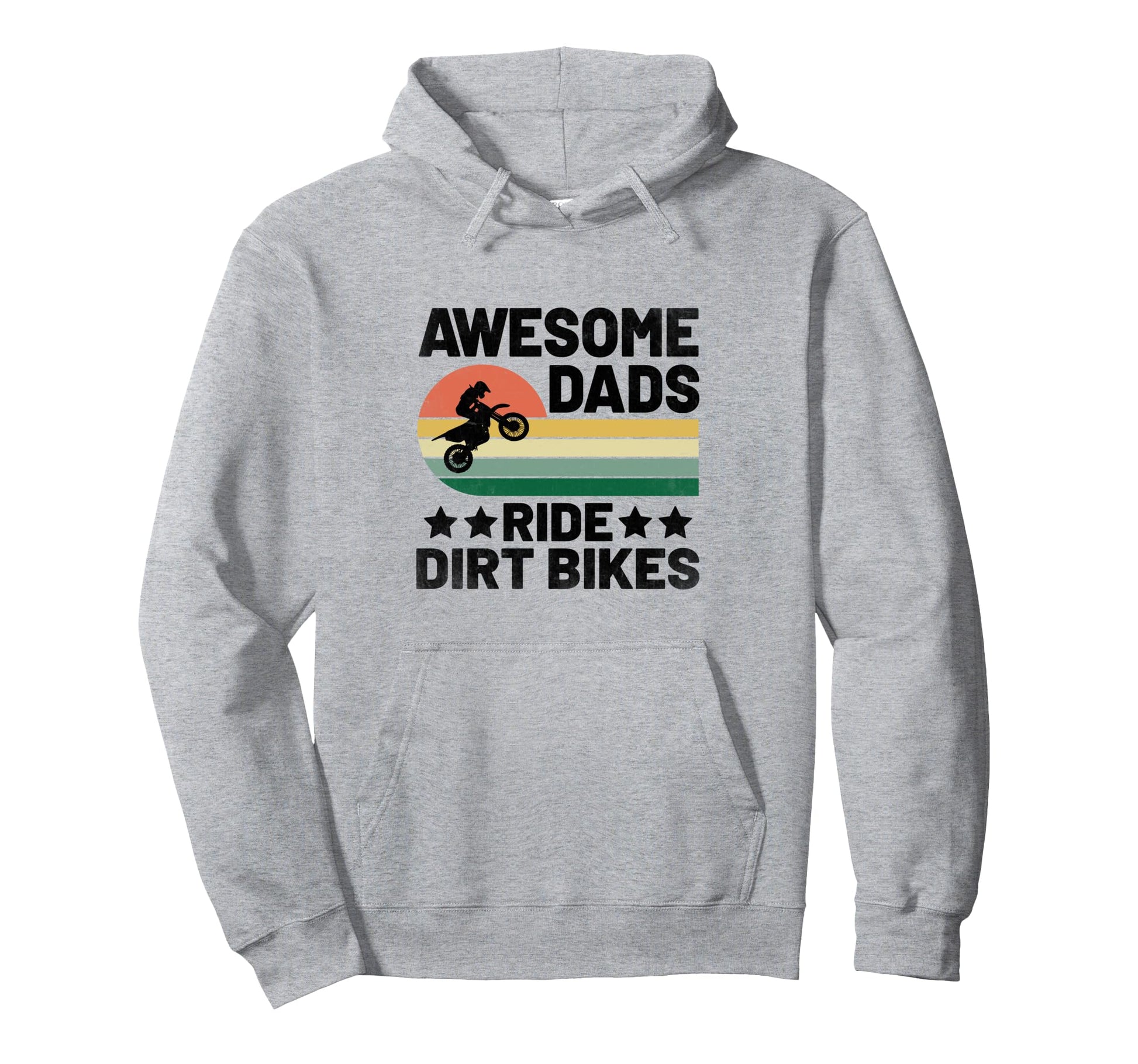 Awesome Dads Ride Dirt Bikes Motocross Hoodie - Minimalist Print Unisex - T-Shirt, Sweatshirt, Hoodie
