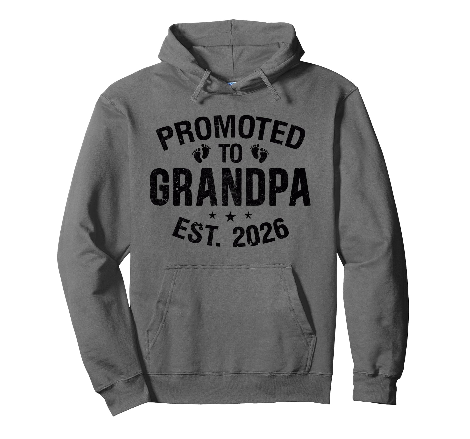Promoted To Grandpa Est 2026 Grandpa Est Hoodie - Graphic Print for Adults - T-Shirt, Sweatshirt, Hoodie