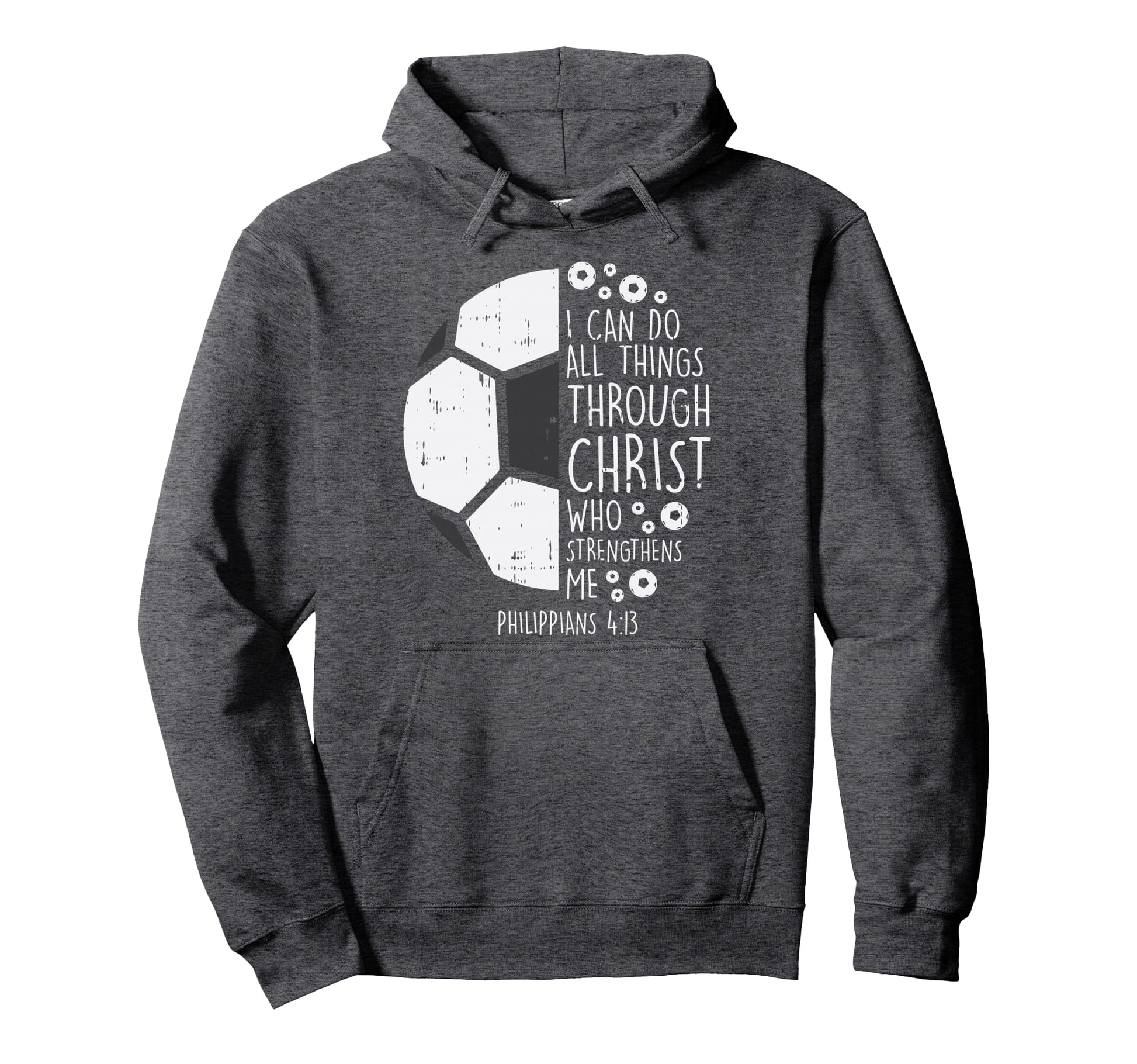 Soccer Footbal I Can Do Things Bible Hoodie - Aesthetic Graphic for Adults - T-Shirt, Sweatshirt, Hoodie