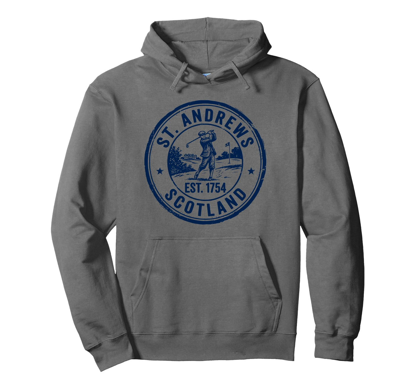 St Andrews Scotland Navy Cancellation Hoodie - Graphic Print Men Women - T-Shirt, Sweatshirt, Hoodie