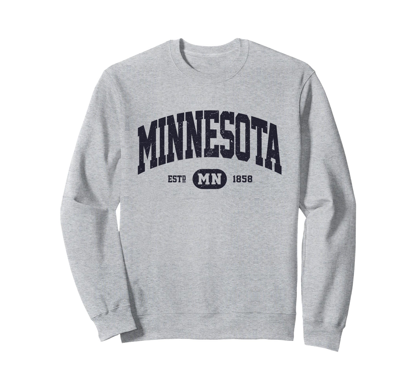 Navy Minnesota Sweatshirt - Fun Novelty Design Unisex - T-Shirt, Sweatshirt, Hoodie