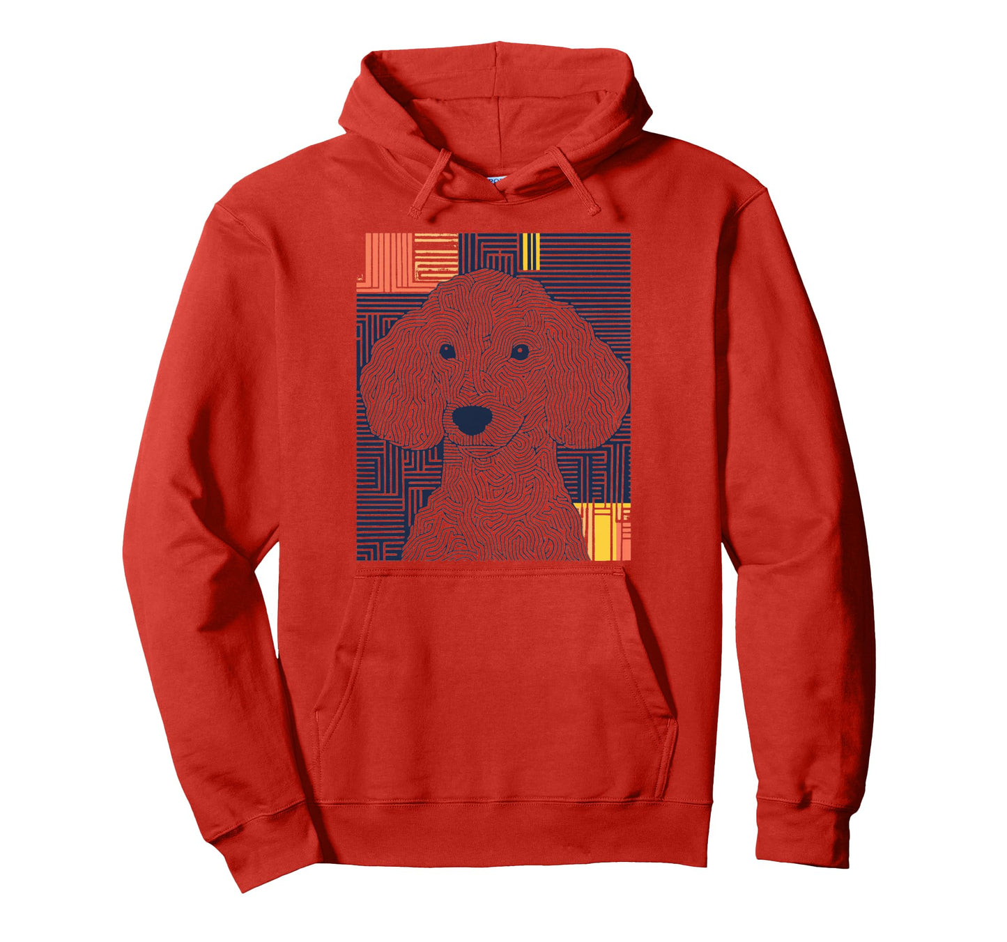 Poodle Pop Art Dog Hoodie - Streetwear Style Unisex - T-Shirt, Sweatshirt, Hoodie