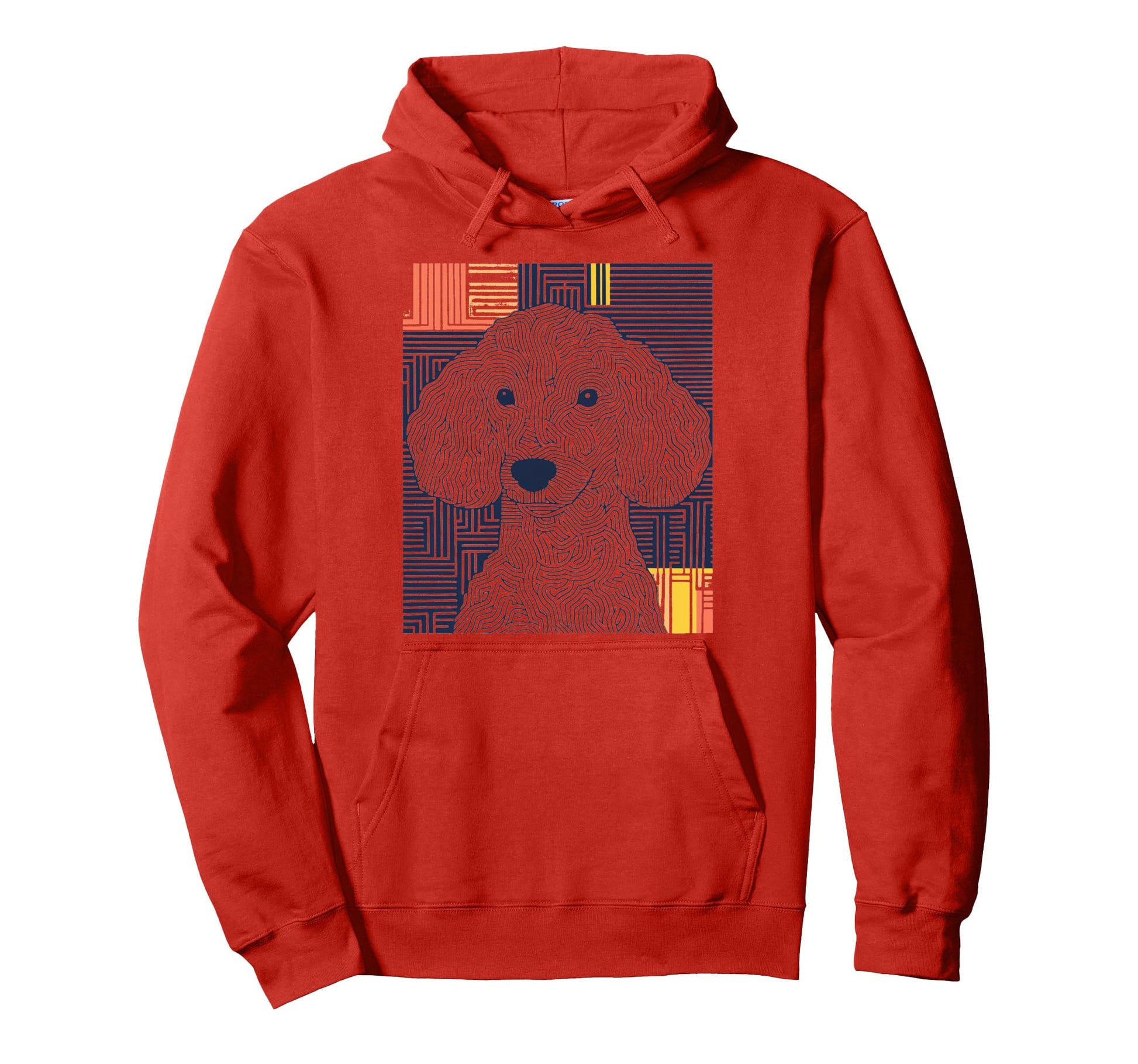 Poodle Pop Art Dog Hoodie - Streetwear Style Unisex - T-Shirt, Sweatshirt, Hoodie