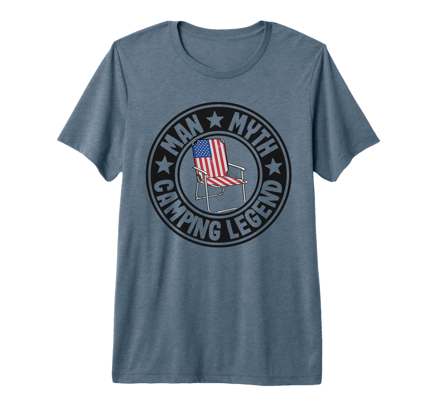 Mens Myth Camping Legend Rv Camper Dad T-Shirt - Trendy Graphic Unisex - T-Shirt, Sweatshirt, Hoodie