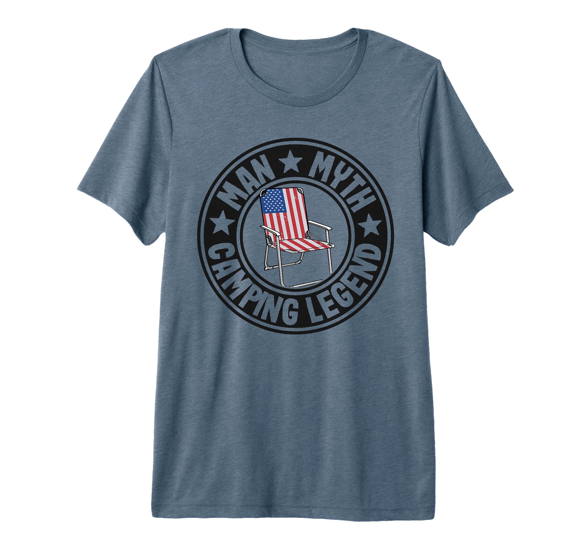 Mens Myth Camping Legend Rv Camper Dad T-Shirt - Trendy Graphic Unisex - T-Shirt, Sweatshirt, Hoodie