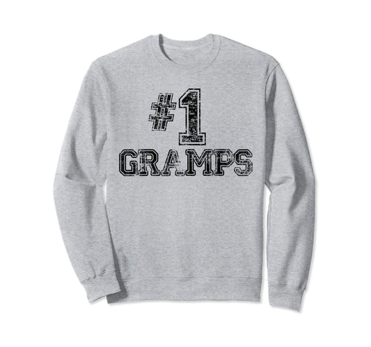 1 Gramps Number One Sports Fathers Sweatshirt - Streetwear Style Men Women - T-Shirt, Sweatshirt, Hoodie