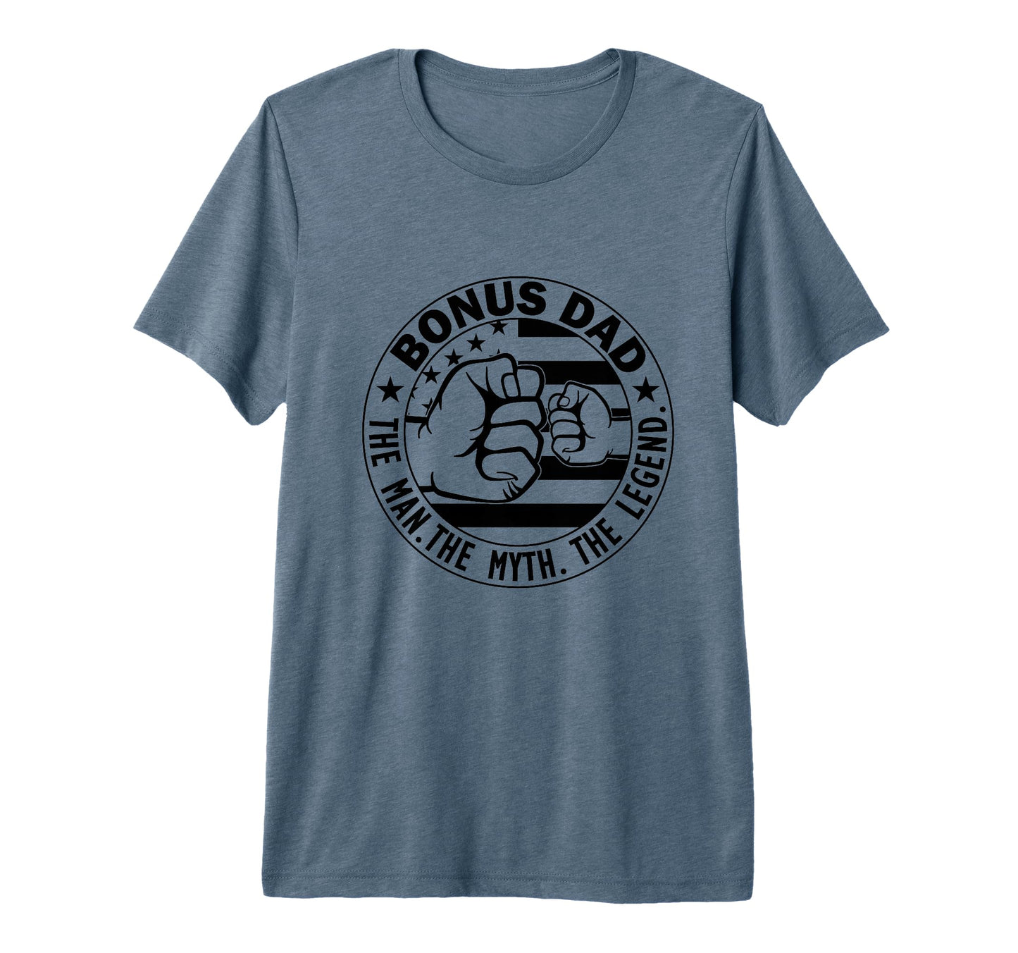 Mens Bonus Dad Myth Legend Stepdad T-Shirt - Trendy Graphic Men Women - T-Shirt, Sweatshirt, Hoodie