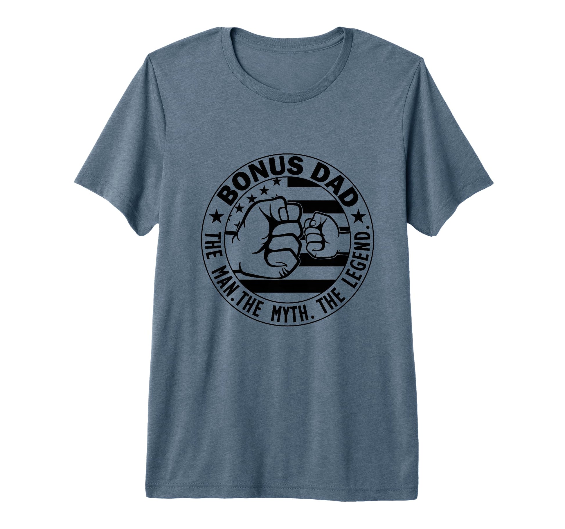 Mens Bonus Dad Myth Legend Stepdad T-Shirt - Trendy Graphic Men Women - T-Shirt, Sweatshirt, Hoodie