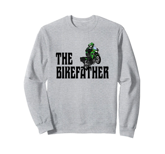 Biker Biker Dad Bikefather Funny Sweatshirt - Trendy Graphic for Adults - T-Shirt, Sweatshirt, Hoodie