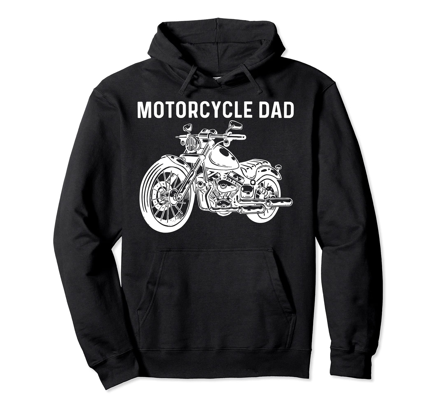 Motorcycle Art Dad Papa Bike Rider Hoodie - Novelty Apparel Men Women - T-Shirt, Sweatshirt, Hoodie