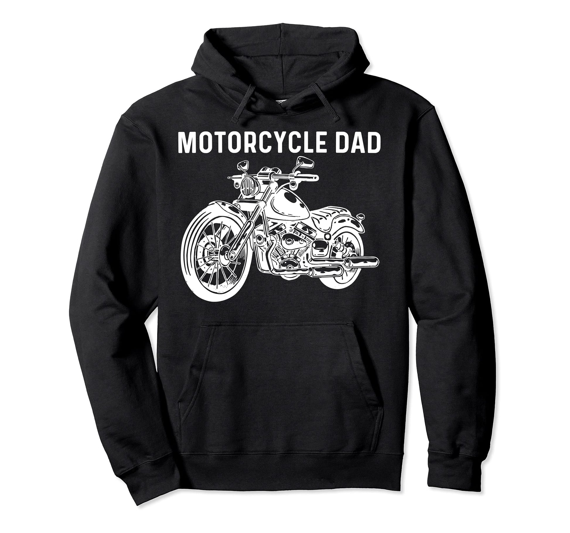 Motorcycle Art Dad Papa Bike Rider Hoodie - Novelty Apparel Men Women - T-Shirt, Sweatshirt, Hoodie