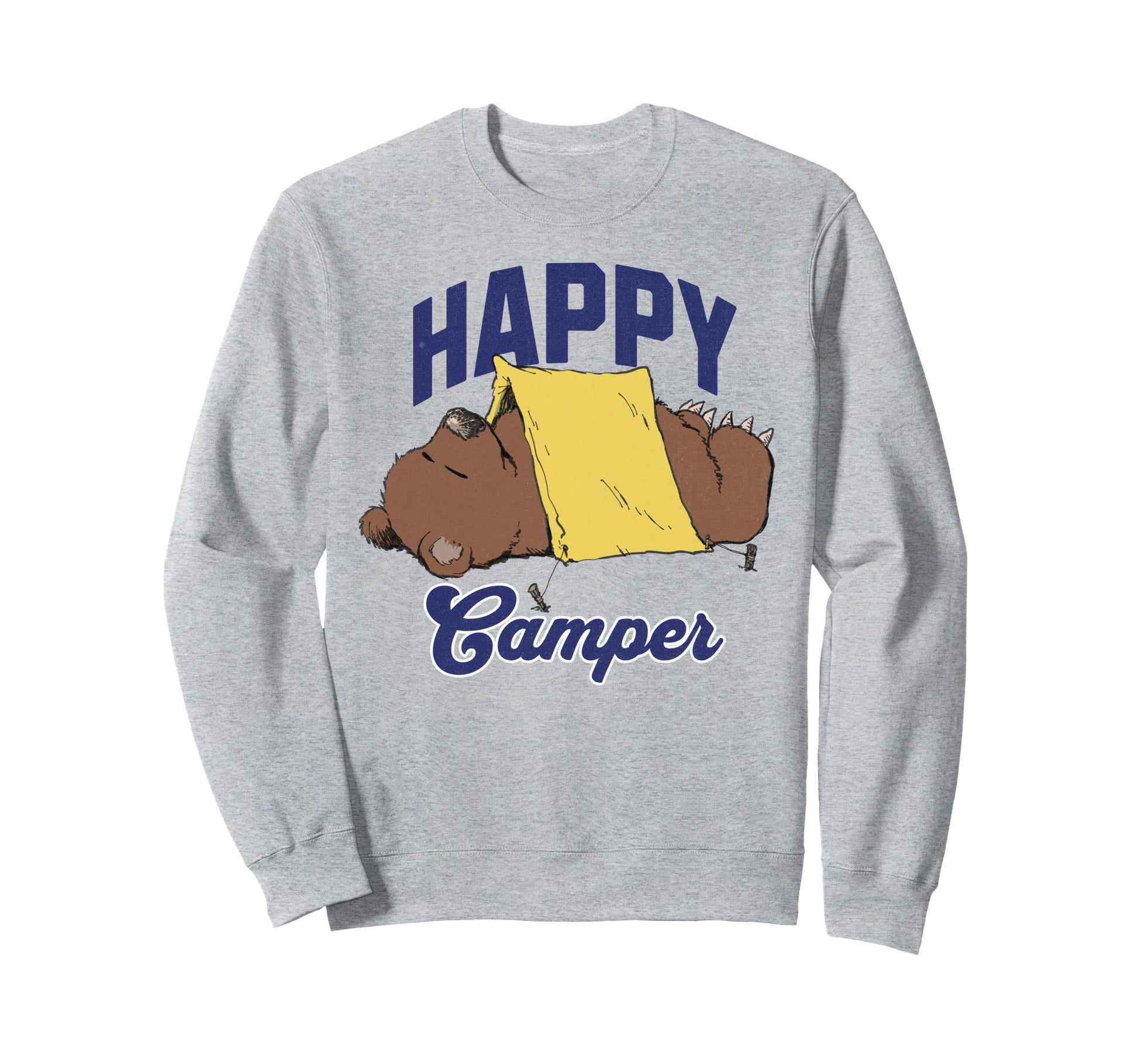 Camper Bear Camping Fishing Sweatshirt - Streetwear Style Men Women - T-Shirt, Sweatshirt, Hoodie