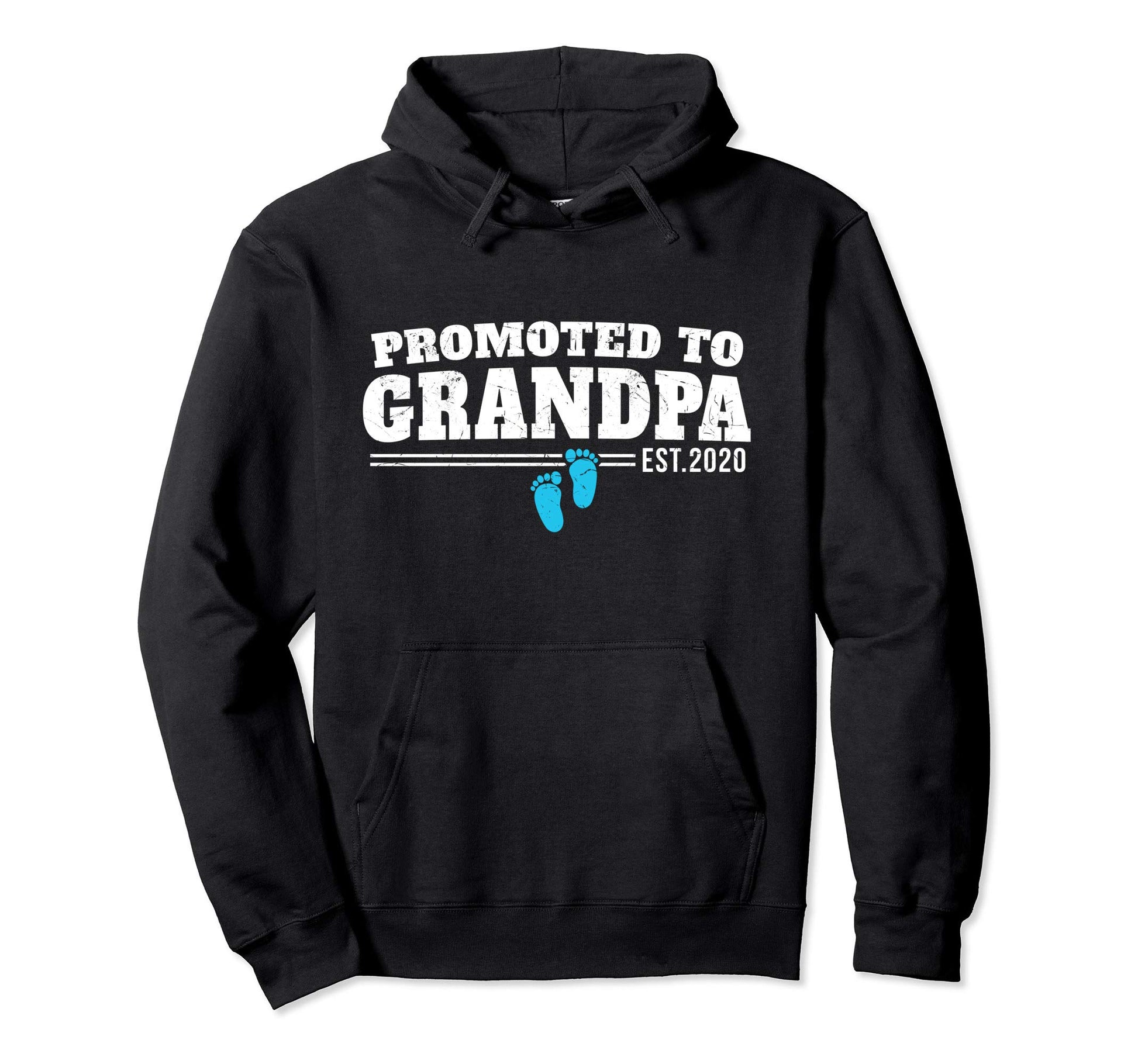 Promoted To Grandpa Est 2020 Pregnancy Hoodie - Minimalist Print Unisex - T-Shirt, Sweatshirt, Hoodie