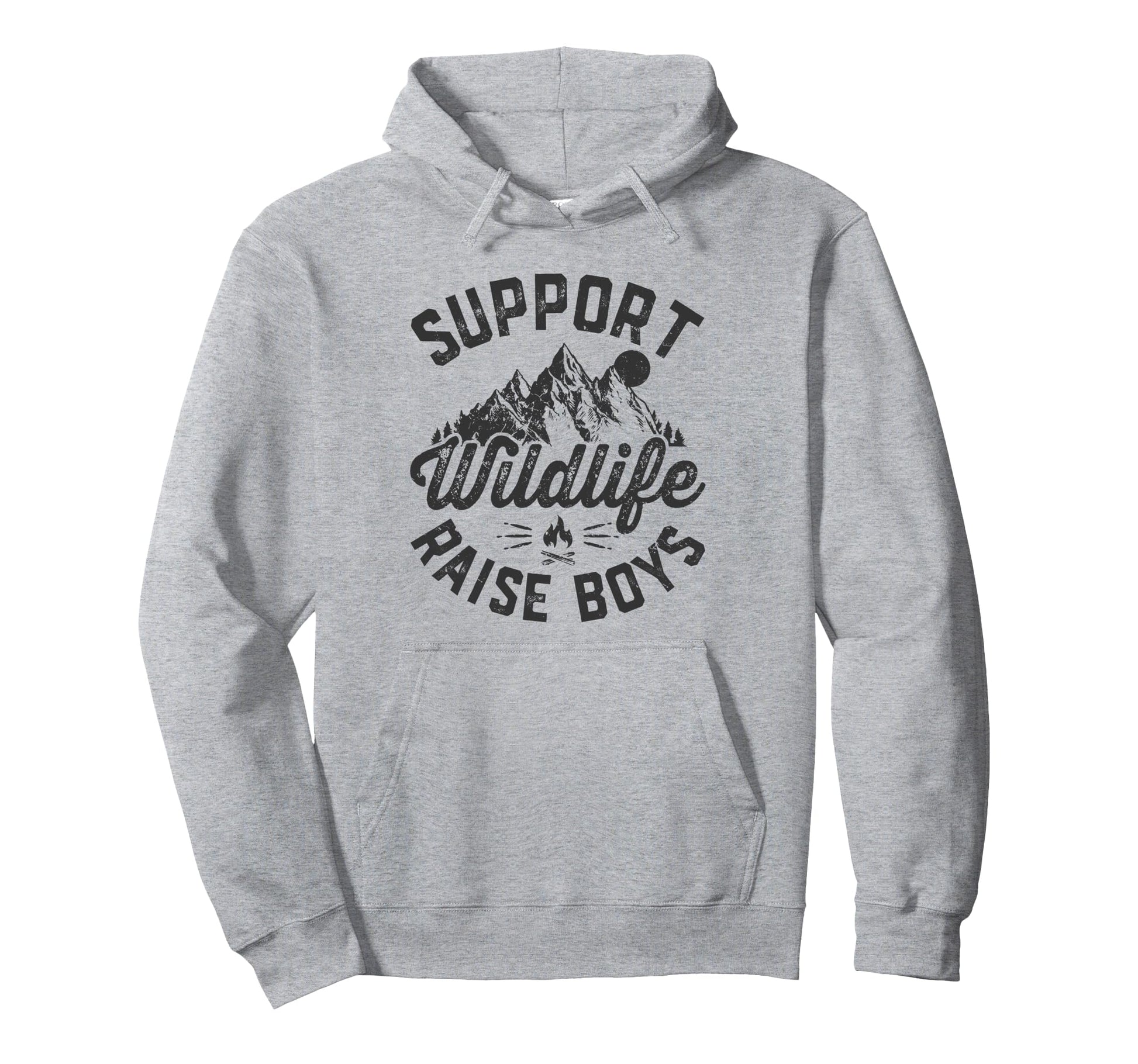 Support Wildlife Raise Funny Camping Hoodie - Minimalist Print Men Women - T-Shirt, Sweatshirt, Hoodie