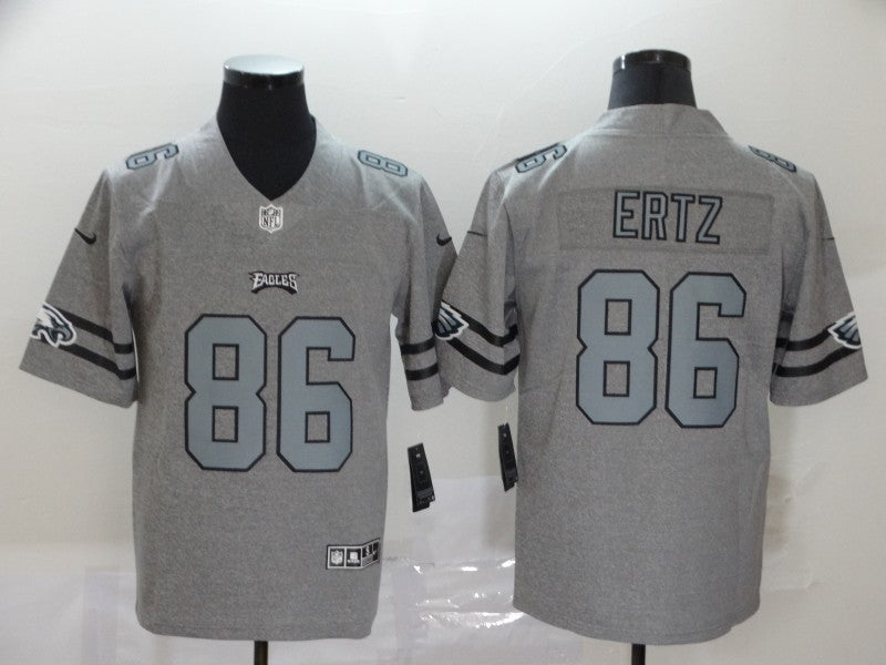 Men's Philadelphia Eagles Zach Ertz #86 Gray Game Player Jersey1 football jersey product view 1