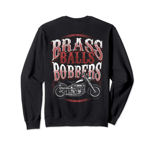 Brass Balls Bobbers Motorcycle Biker Sweatshirt - Aesthetic Graphic Unisex - T-Shirt, Sweatshirt, Hoodie