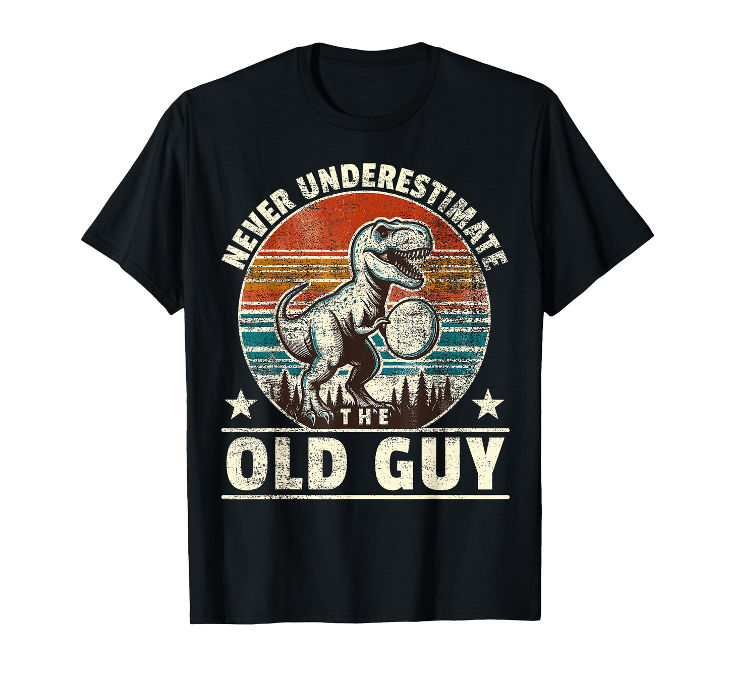 Disc Golfer Old Guy Father Disc Golf T-Shirt - Trendy Graphic for Adults - T-Shirt, Sweatshirt, Hoodie