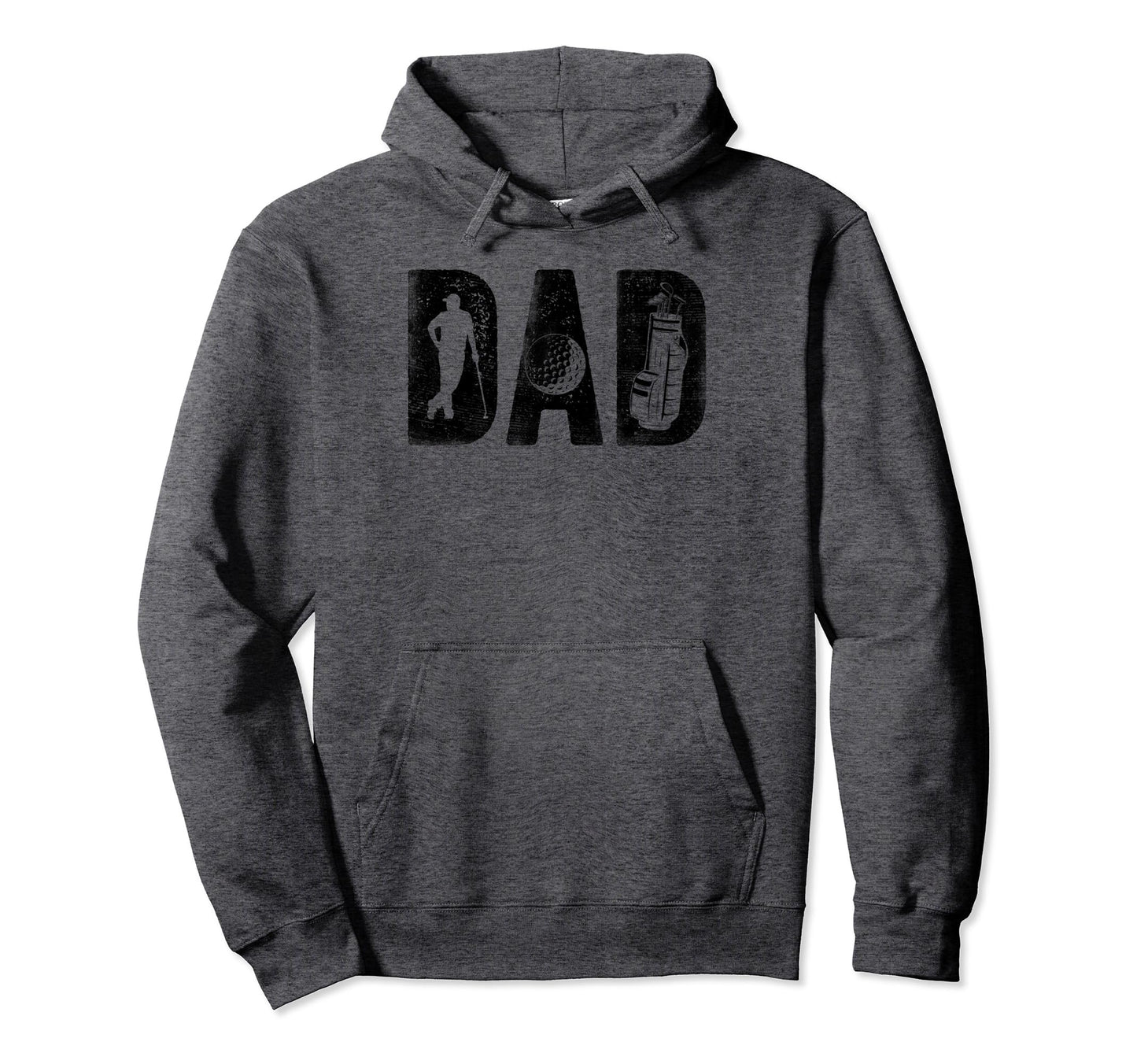Golfing Dad Bold Font Fathers Day Golf Hoodie - Minimalist Print Men Women - T-Shirt, Sweatshirt, Hoodie
