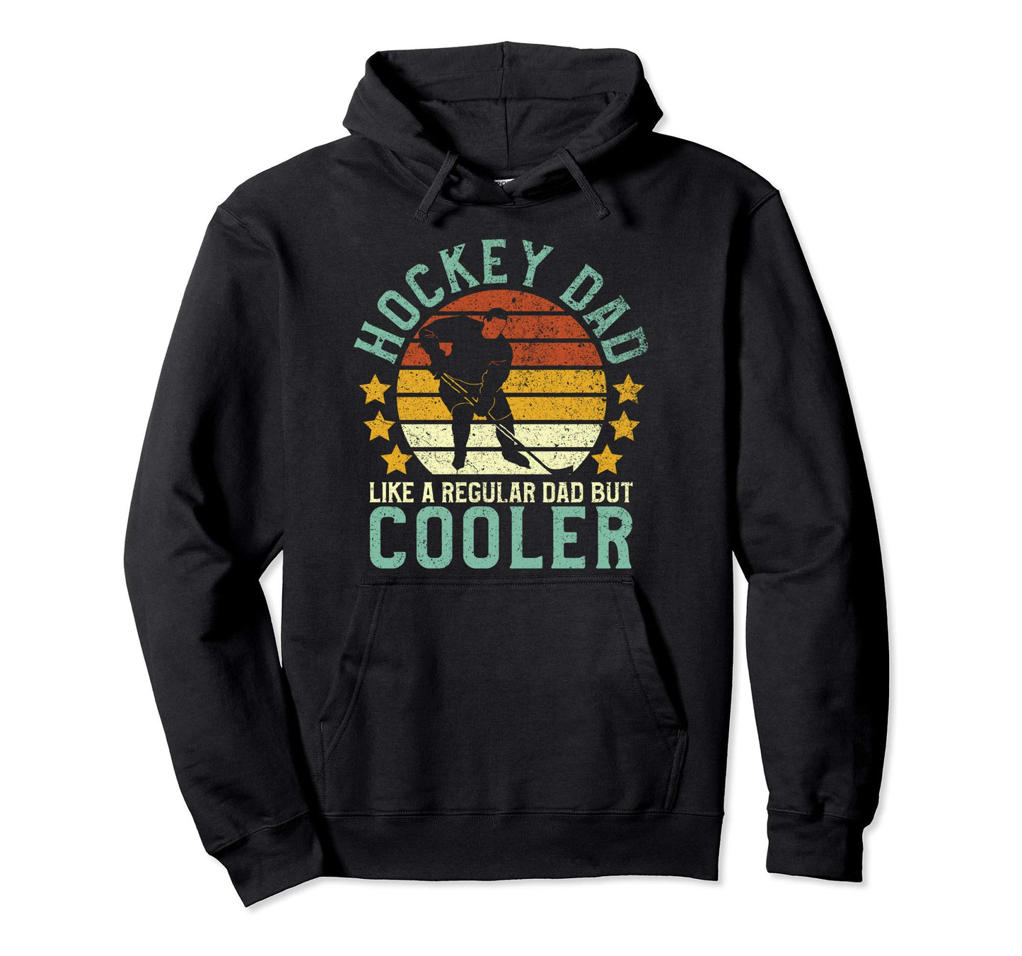 Ice Hockey Dad Hockey Player Fan Hoodie - Fun Novelty Design Men Women - T-Shirt, Sweatshirt, Hoodie