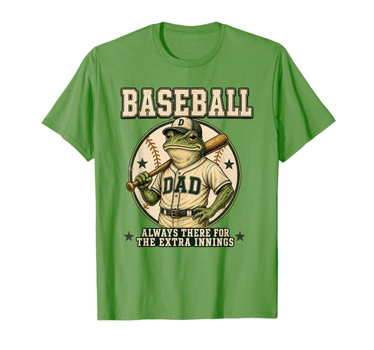 Baseball Dad Always There Extra Innings T-Shirt - Minimalist Print Unisex - T-Shirt, Sweatshirt, Hoodie