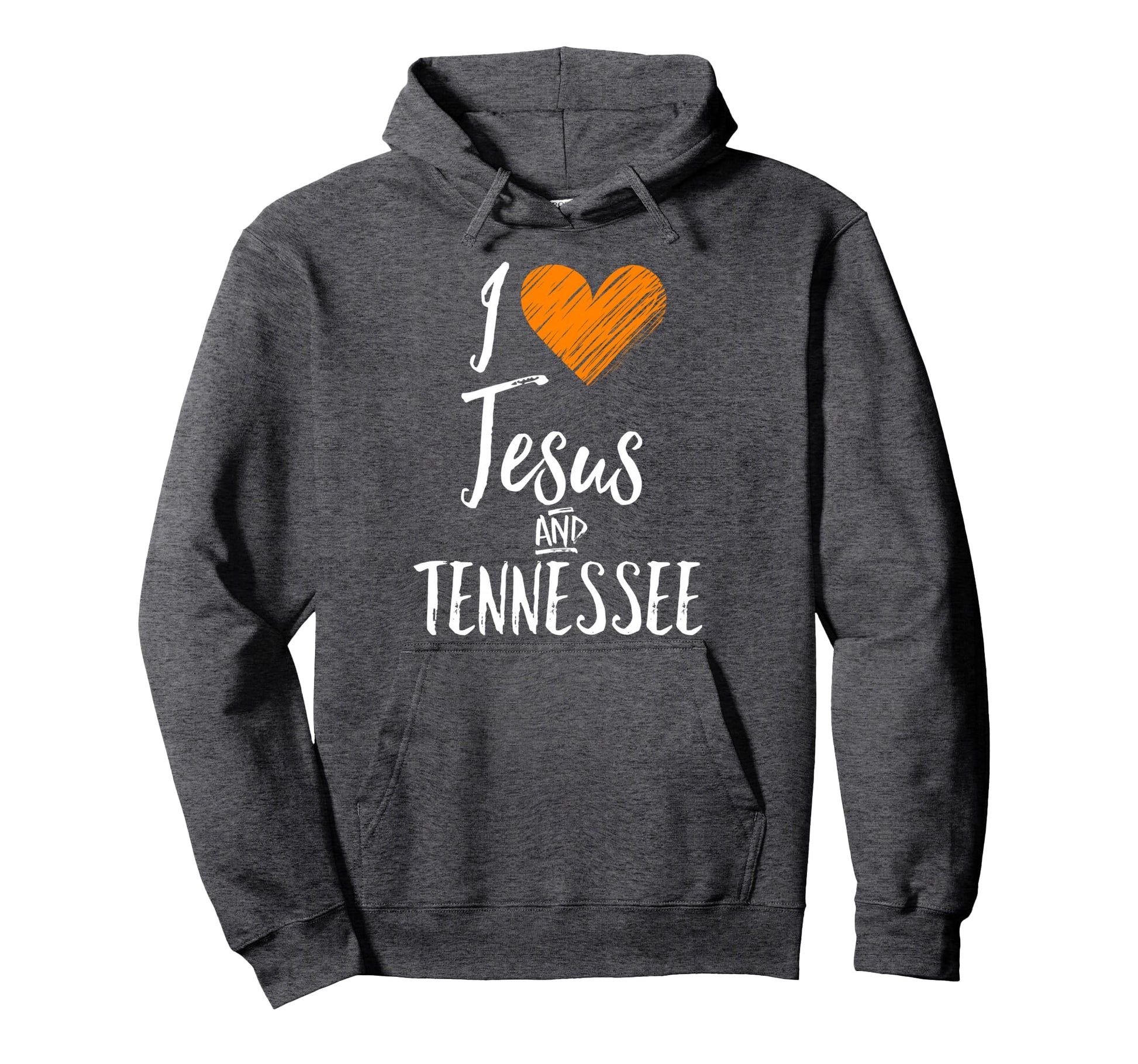 I Love Jesus And Tennessee Orange Hoodie - Casual Everyday Wear Unisex - T-Shirt, Sweatshirt, Hoodie