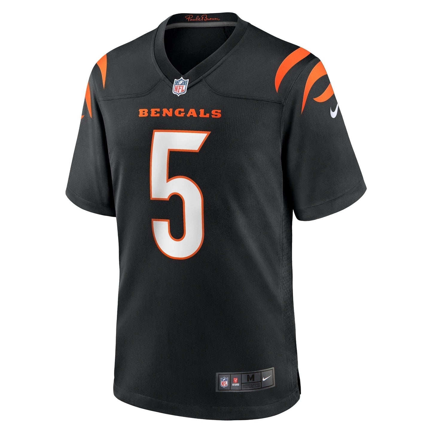 Tee Higgins Cincinnati Bengals Game Jersey - Black football jersey product view 2