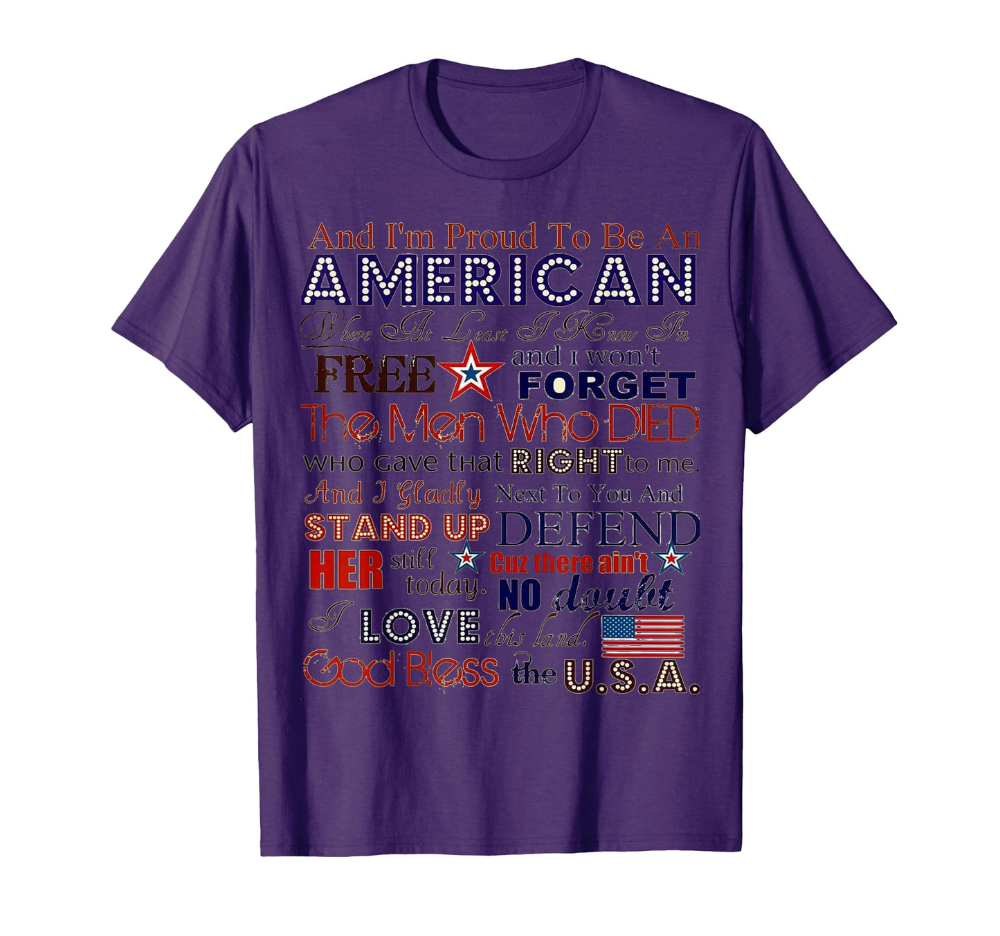 Proud To Be American T-Shirt - Casual Everyday Wear Unisex - T-Shirt, Sweatshirt, Hoodie