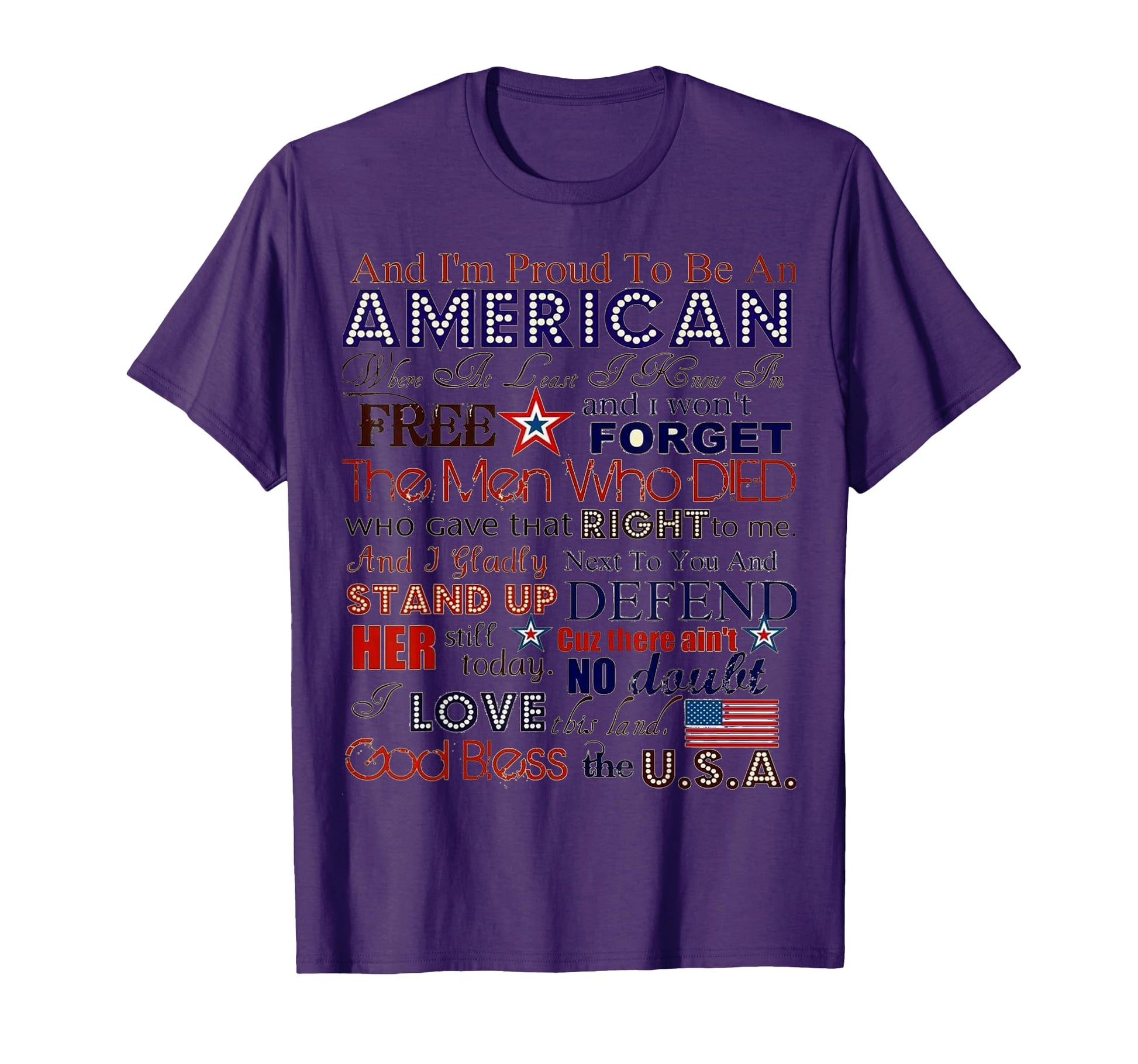 Proud To Be American T-Shirt - Casual Everyday Wear Unisex - T-Shirt, Sweatshirt, Hoodie