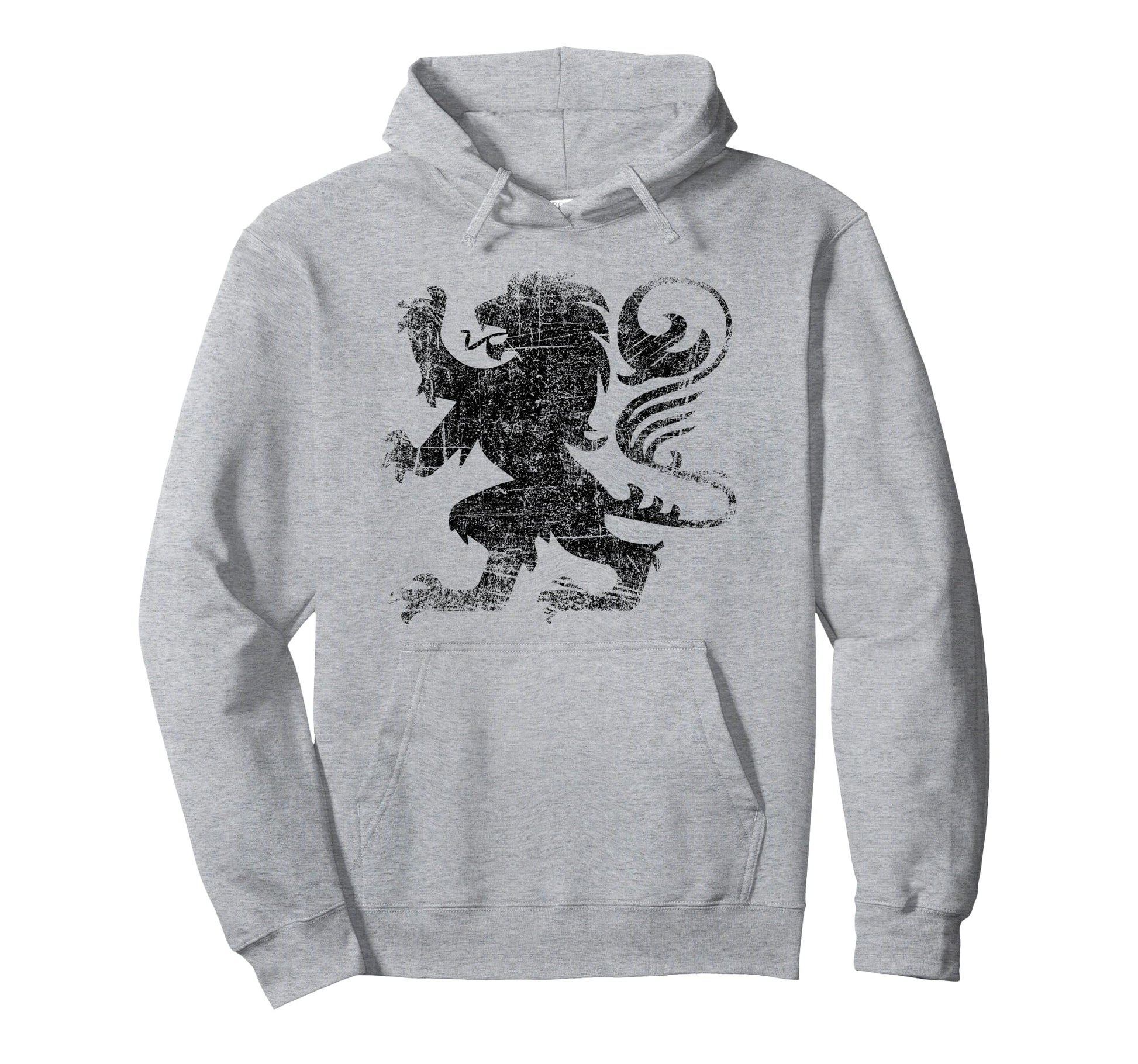 Scottish Flag Lion Rampant Heraldry Hoodie - Fun Novelty Design for Adults - T-Shirt, Sweatshirt, Hoodie
