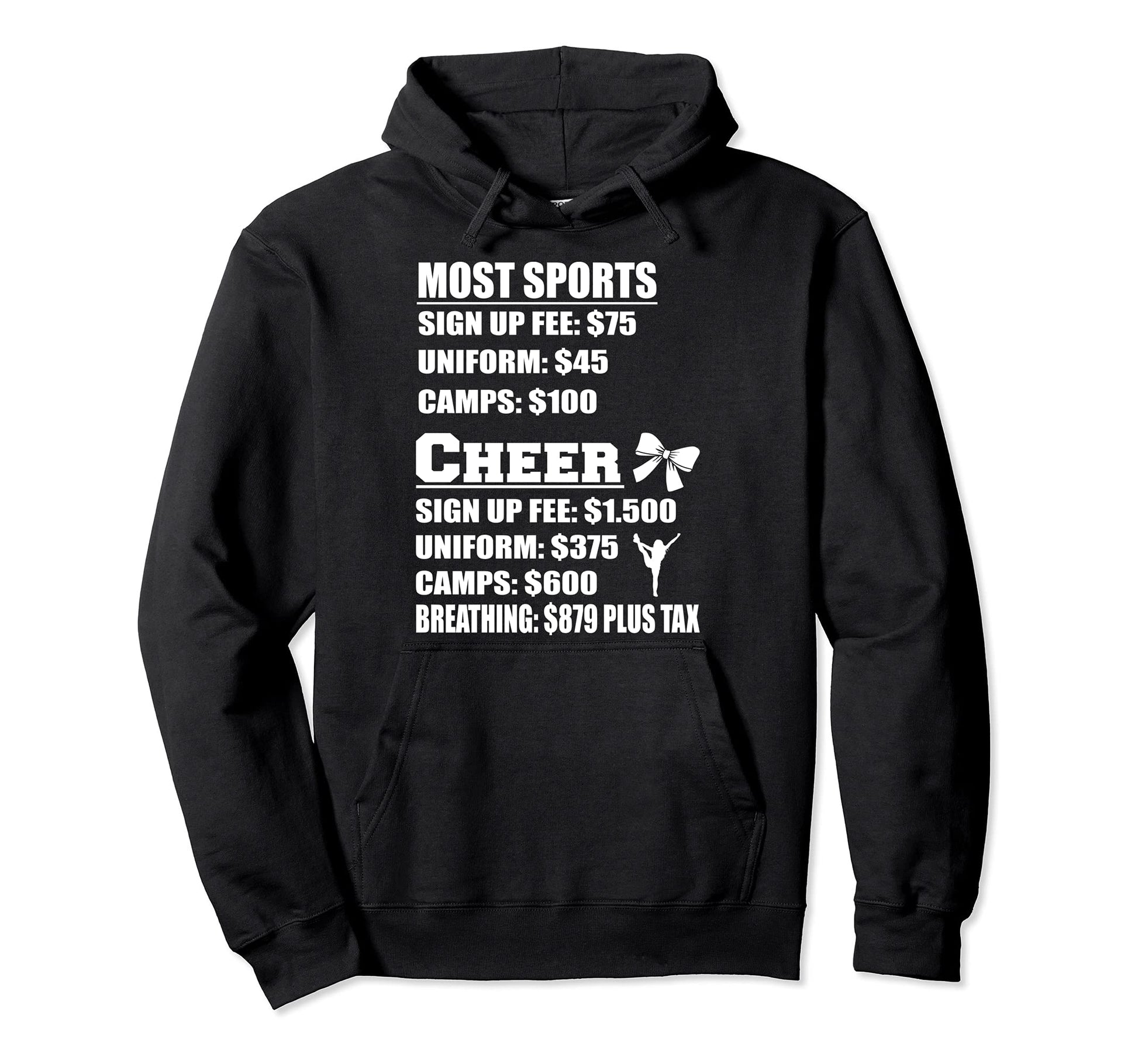 Cheer Cheerleader Camp Mom Dad Cheerleading Hoodie - Trendy Graphic Unisex - T-Shirt, Sweatshirt, Hoodie