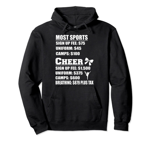 Cheer Cheerleader Camp Mom Dad Cheerleading Hoodie - Trendy Graphic Unisex - T-Shirt, Sweatshirt, Hoodie
