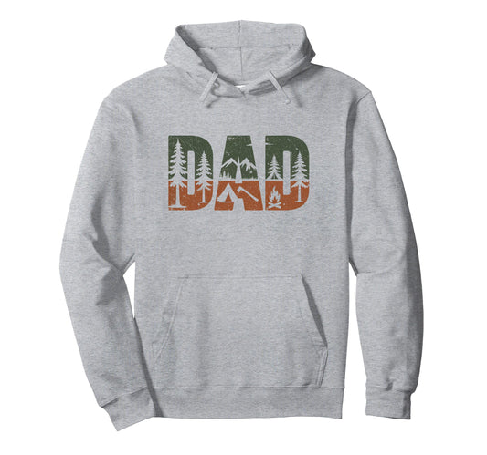 Camping Dad Bushcraft Outdoor Hiking Hoodie - Aesthetic Graphic Men Women - T-Shirt, Sweatshirt, Hoodie