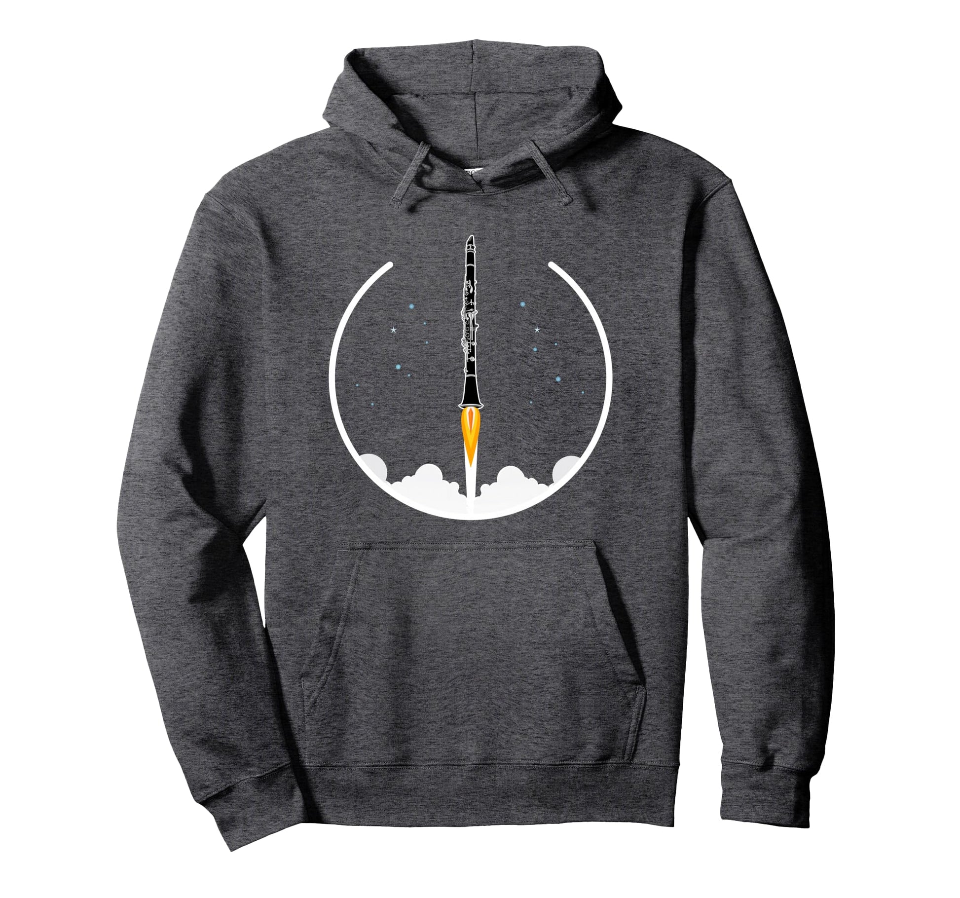 Clarinet Rocket Concert Marching Band Hoodie - Custom Art Print Men Women - T-Shirt, Sweatshirt, Hoodie