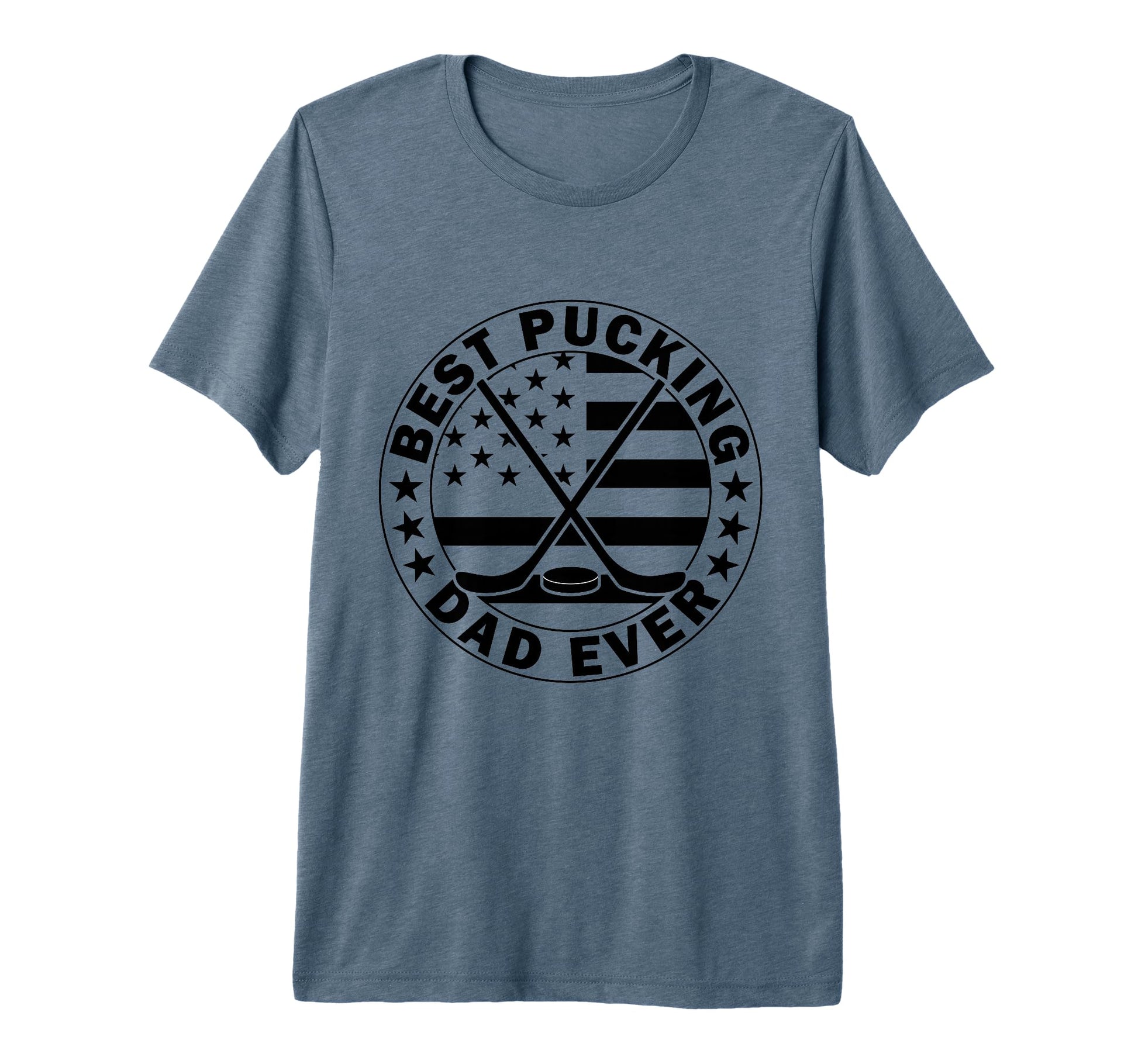 Mens Best Pucking Dad Funny Hockey T-Shirt - Aesthetic Graphic for Adults - T-Shirt, Sweatshirt, Hoodie