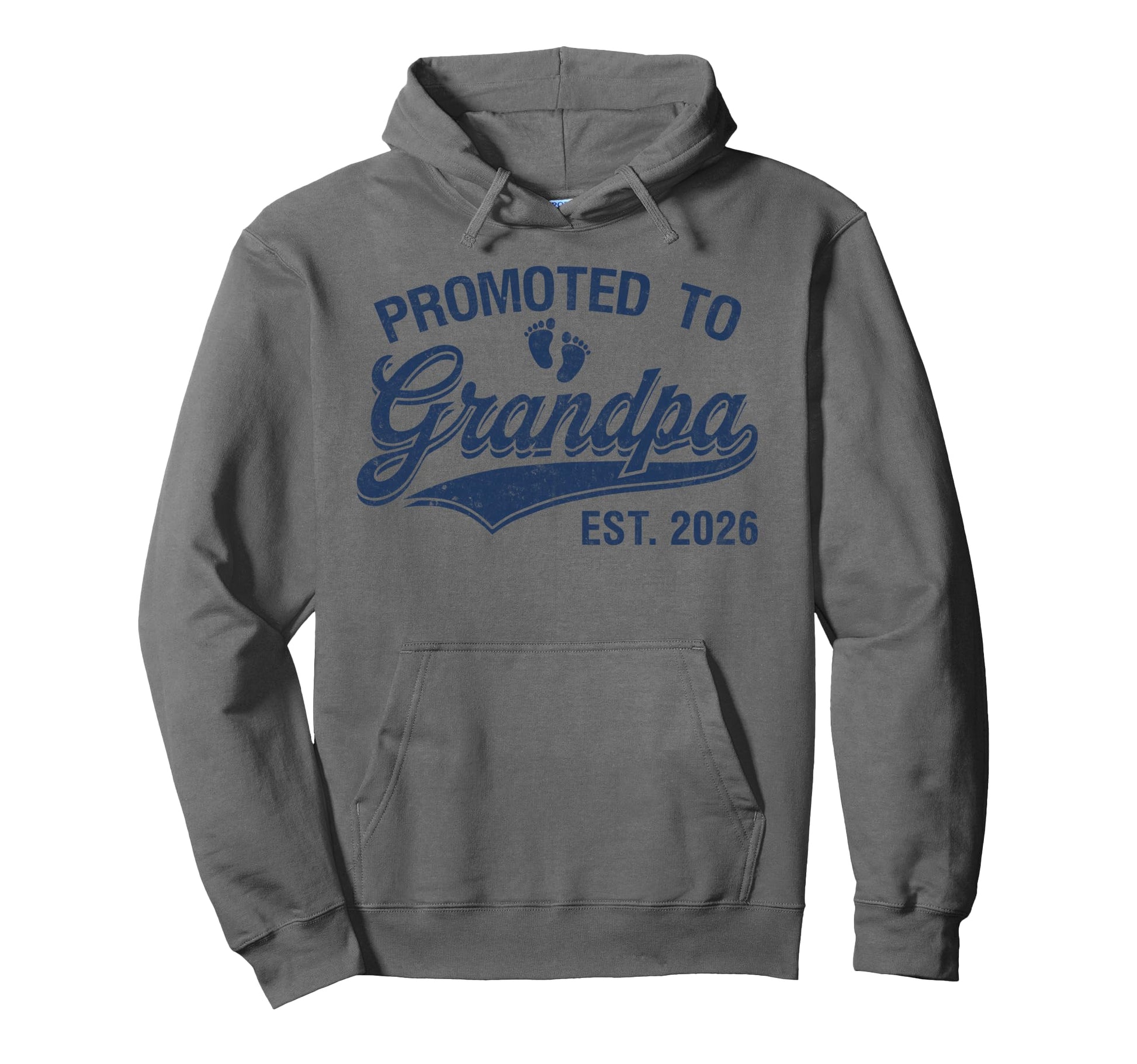Promoted To Grandpa Est 2026 Pregnancy Hoodie - Minimalist Print Men Women - T-Shirt, Sweatshirt, Hoodie