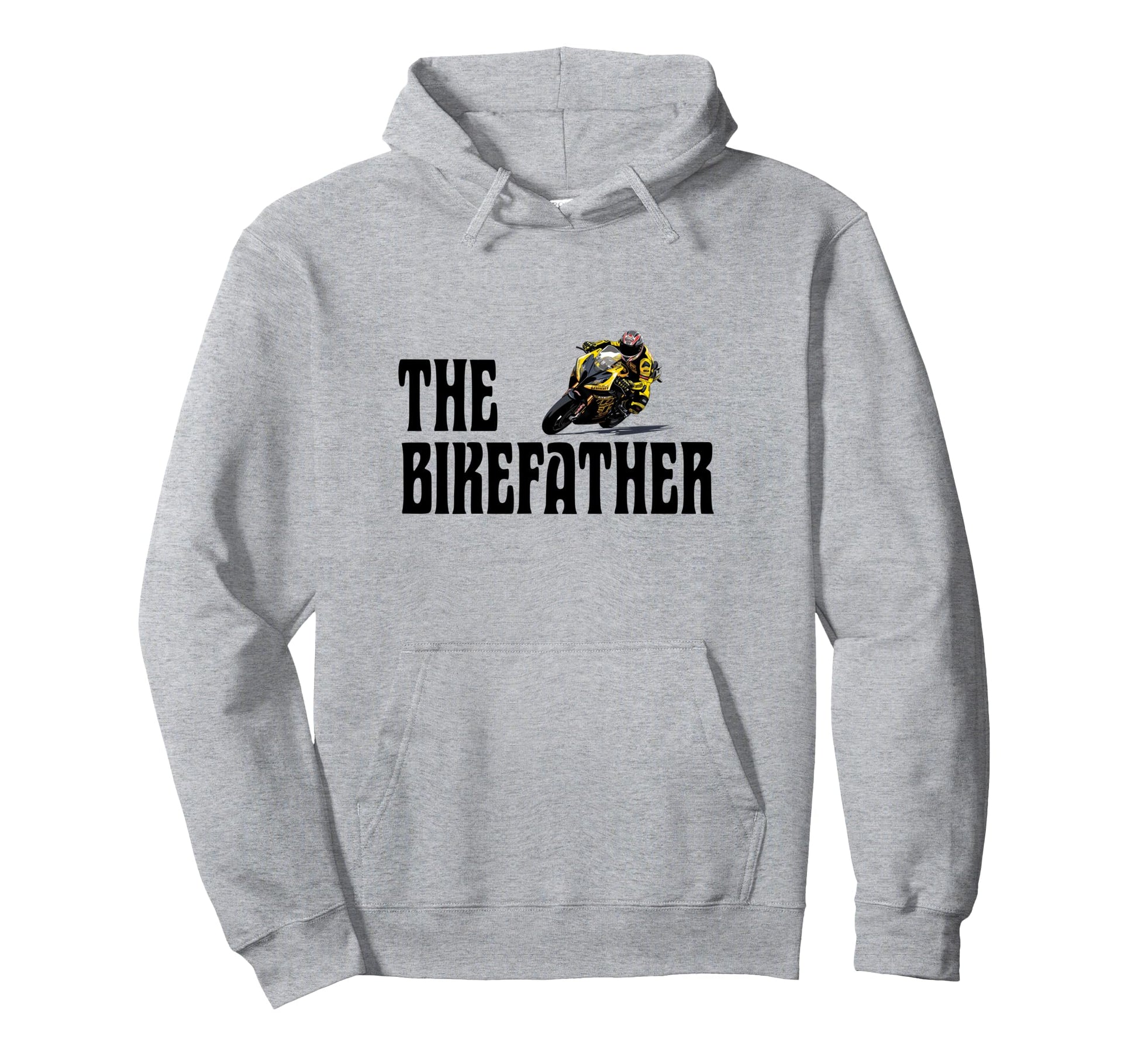 Biker Biker Dad Bikefather Funny Hoodie - Custom Art Print for Adults - T-Shirt, Sweatshirt, Hoodie