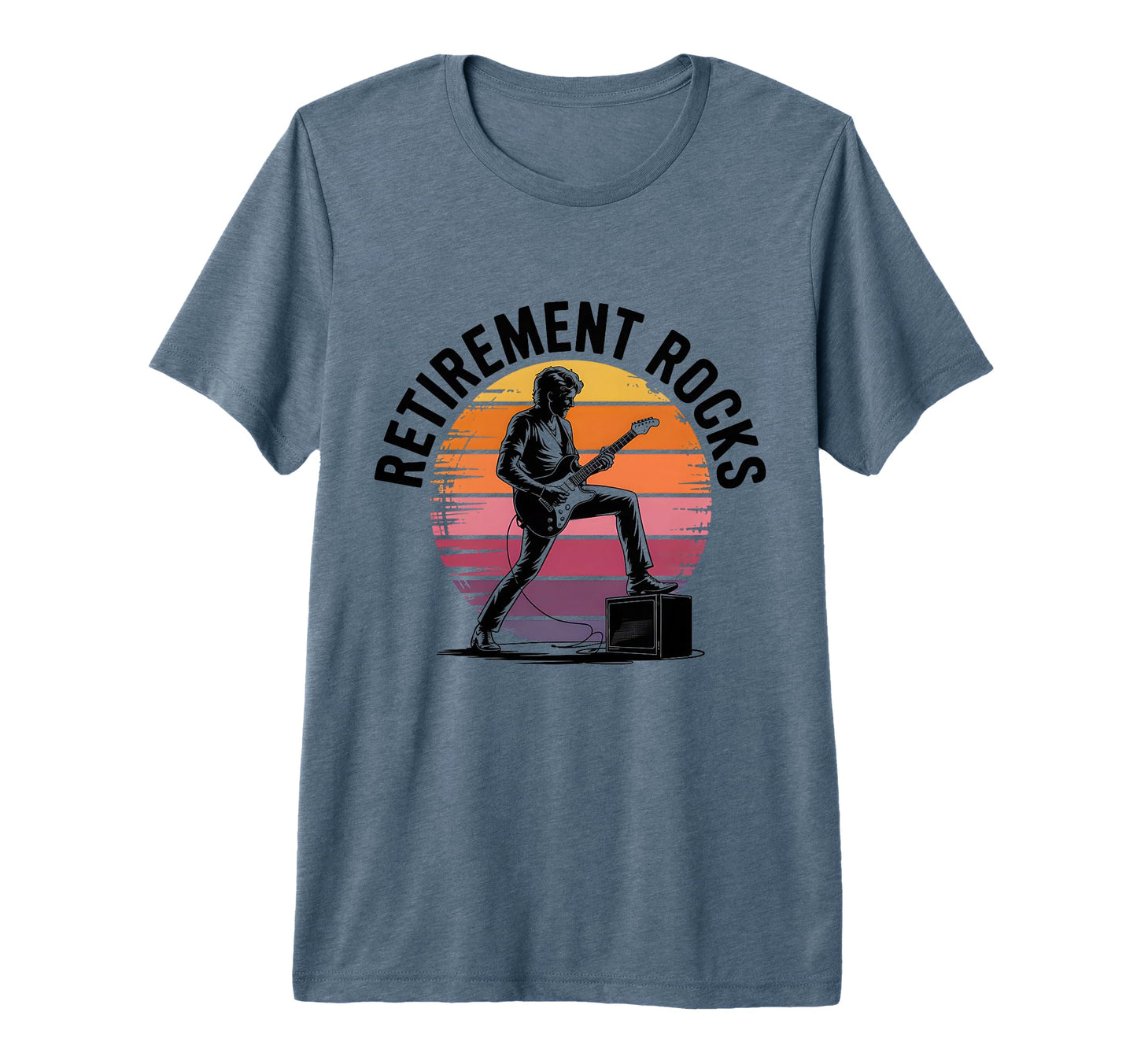 Retirement Rocks Acoustic Guitar Old T-Shirt - Aesthetic Graphic Unisex - T-Shirt, Sweatshirt, Hoodie