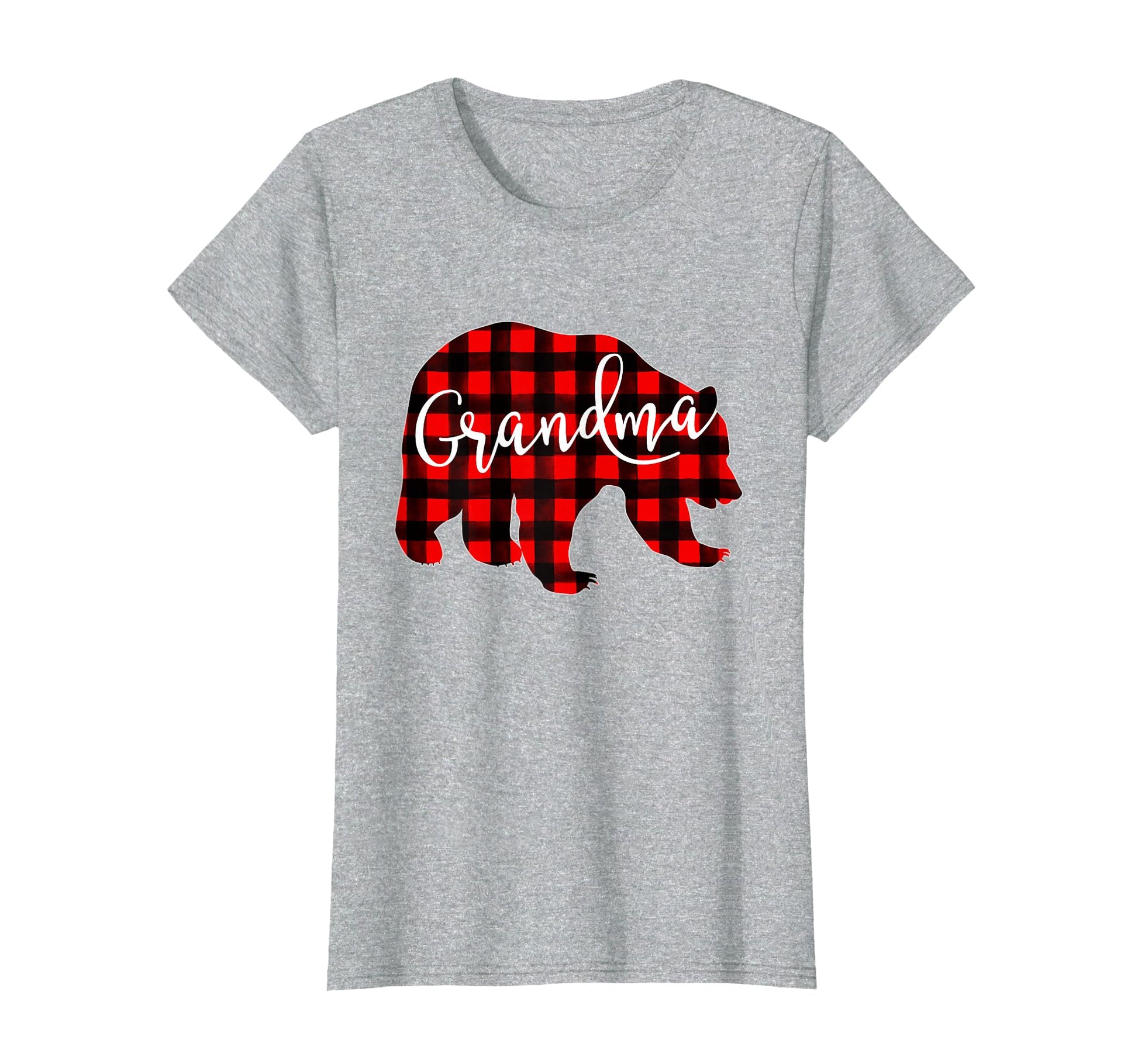 Red Plaid Grandma Bear Matching T-Shirt - Aesthetic Graphic Men Women - T-Shirt, Sweatshirt, Hoodie
