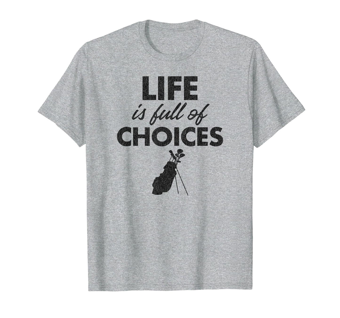 Funny Golf Golfing Dad Life Is Full T-Shirt - Custom Art Print for Adults - T-Shirt, Sweatshirt, Hoodie