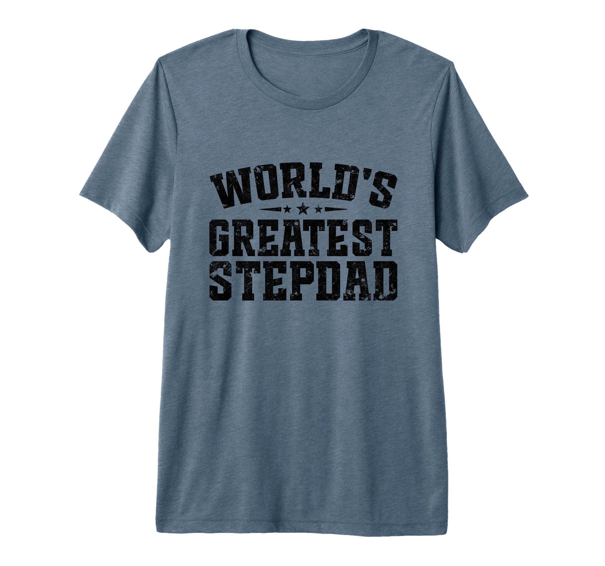 Mens Worlds Greatest Stepdad Fathers T-Shirt - Custom Art Print for Adults - T-Shirt, Sweatshirt, Hoodie
