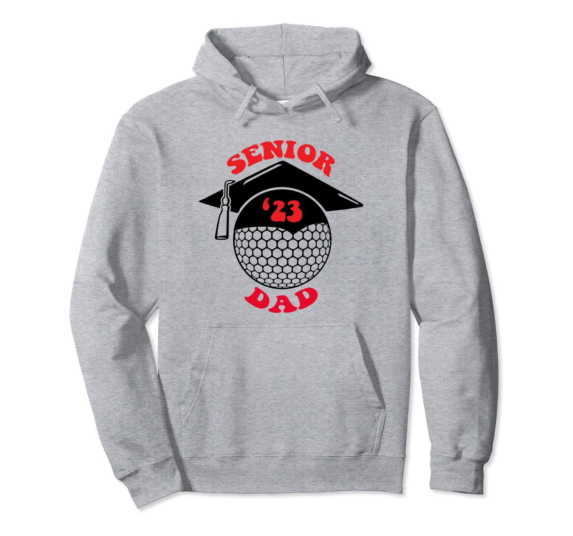 Senior Golf Dad 2023 Hoodie - Novelty Apparel Unisex - T-Shirt, Sweatshirt, Hoodie