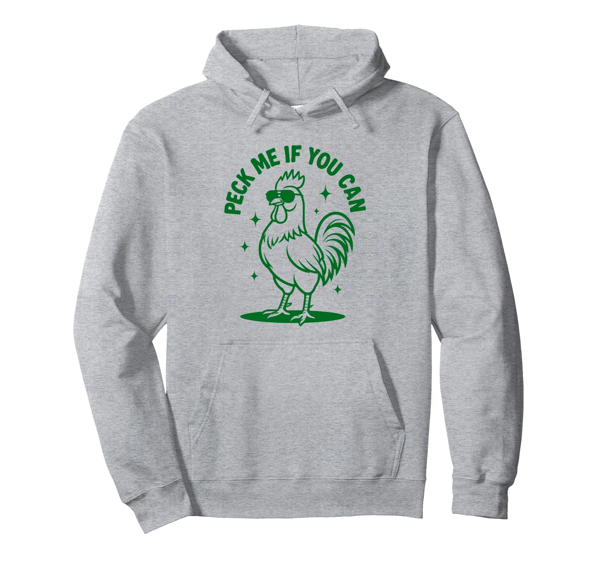 Peck Me If You Can Rooster Chicken Dad Hoodie - Custom Art Print for Adults - T-Shirt, Sweatshirt, Hoodie