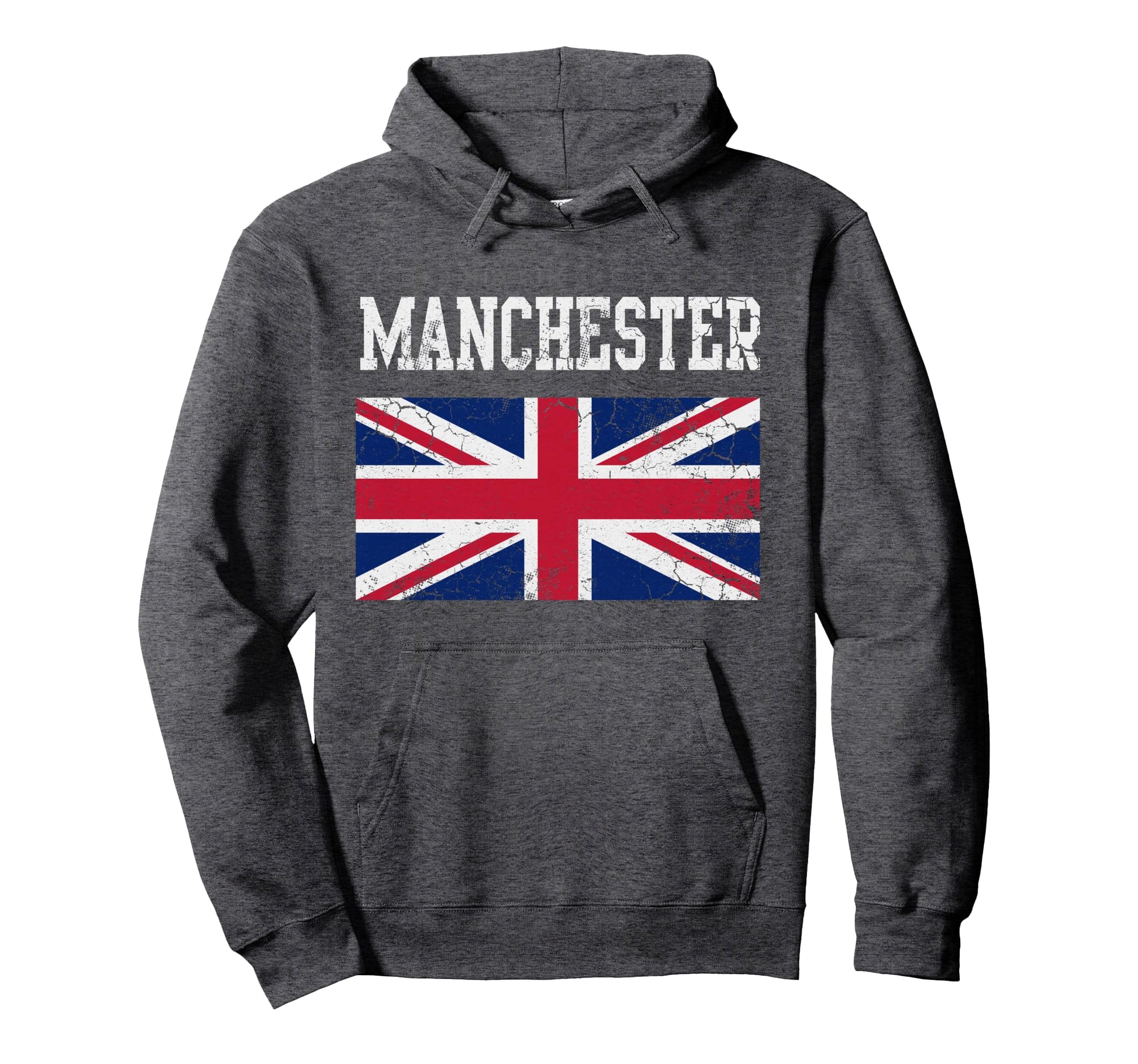 Manchester Flag United Kingdom Flag Union Hoodie - Trendy Graphic Unisex - T-Shirt, Sweatshirt, Hoodie